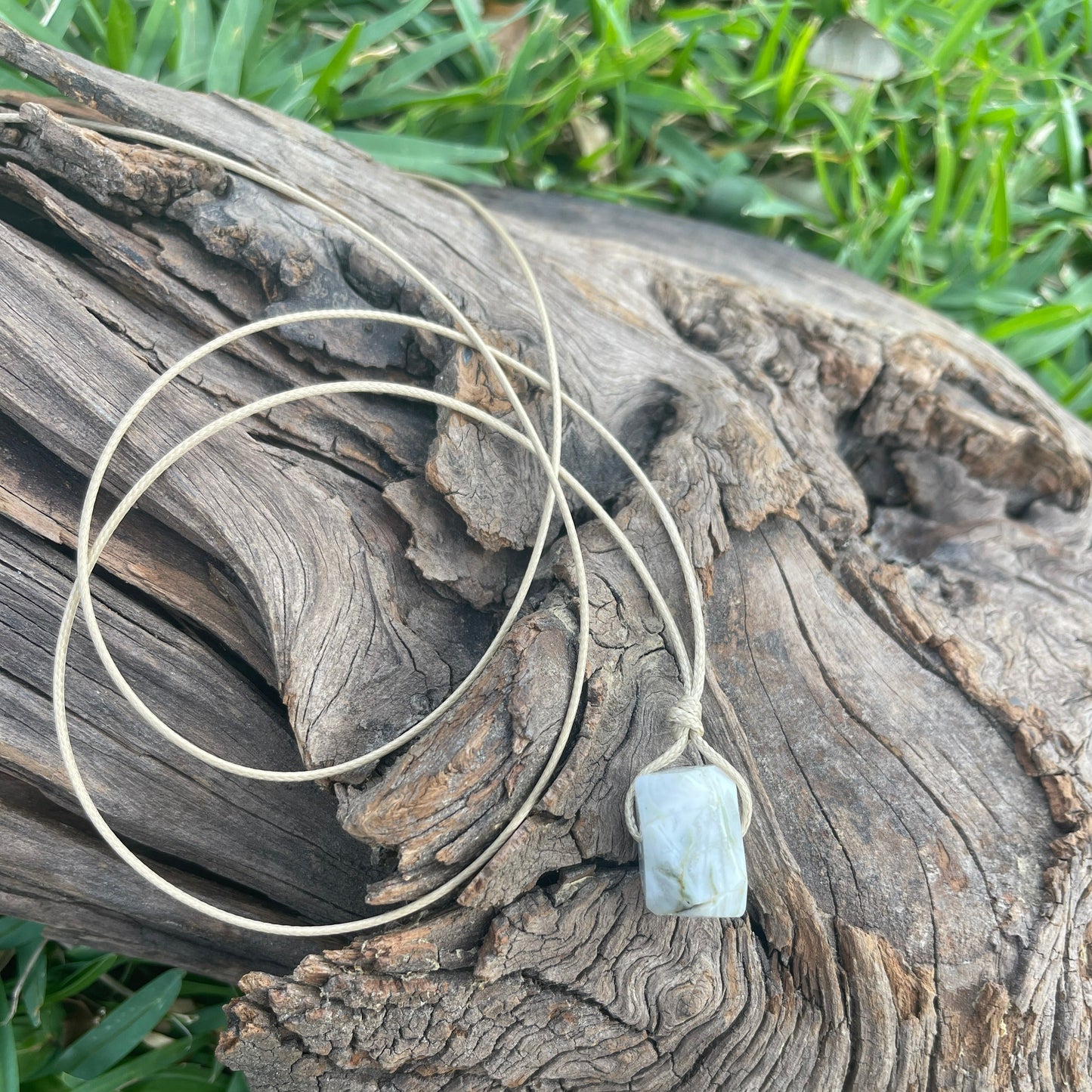 "Terraform" Tree Agate Nugget Crystal Necklace