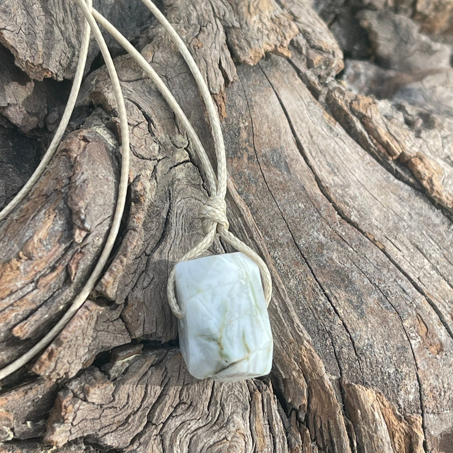 "Terraform" Tree Agate Nugget Crystal Necklace