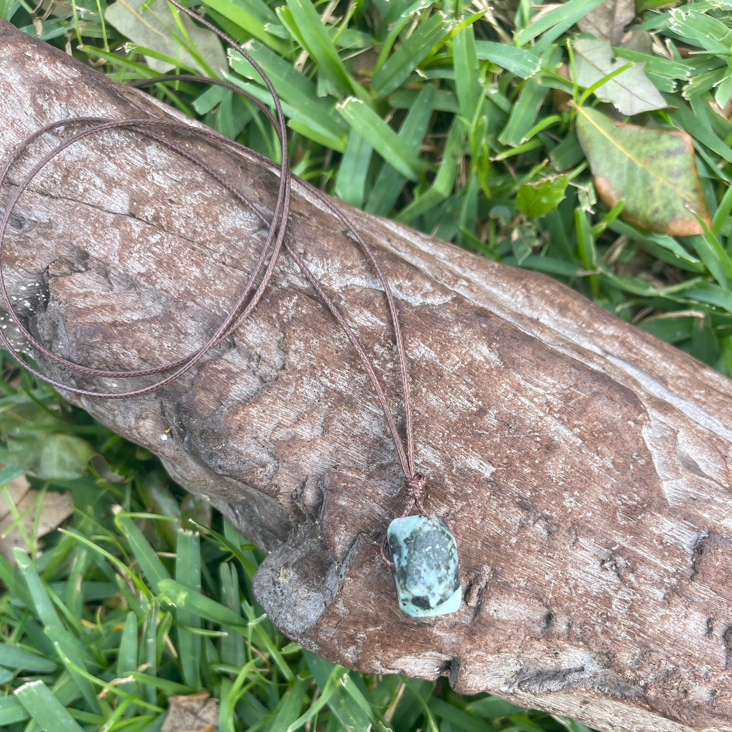 "Terraform" Tree Agate Nugget Crystal Necklace