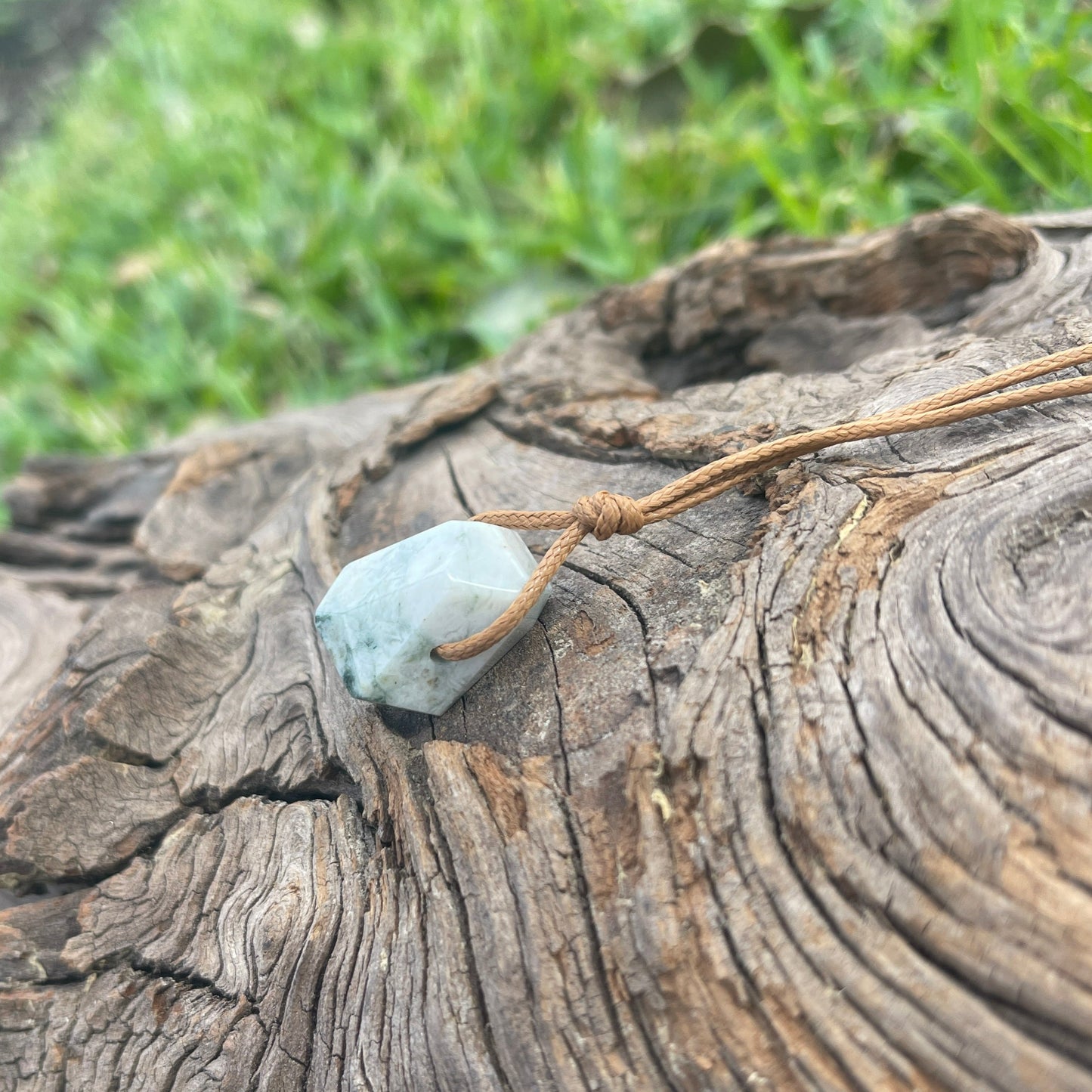 "Terraform" Tree Agate Nugget Crystal Necklace