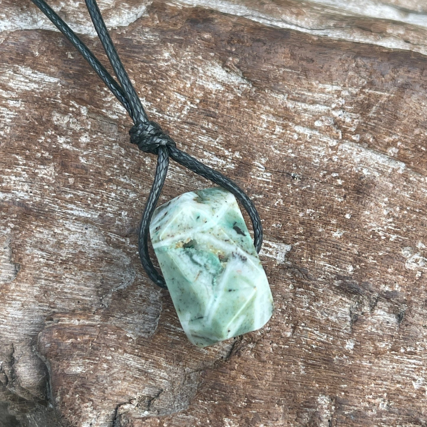 "Terraform" Tree Agate Nugget Crystal Necklace