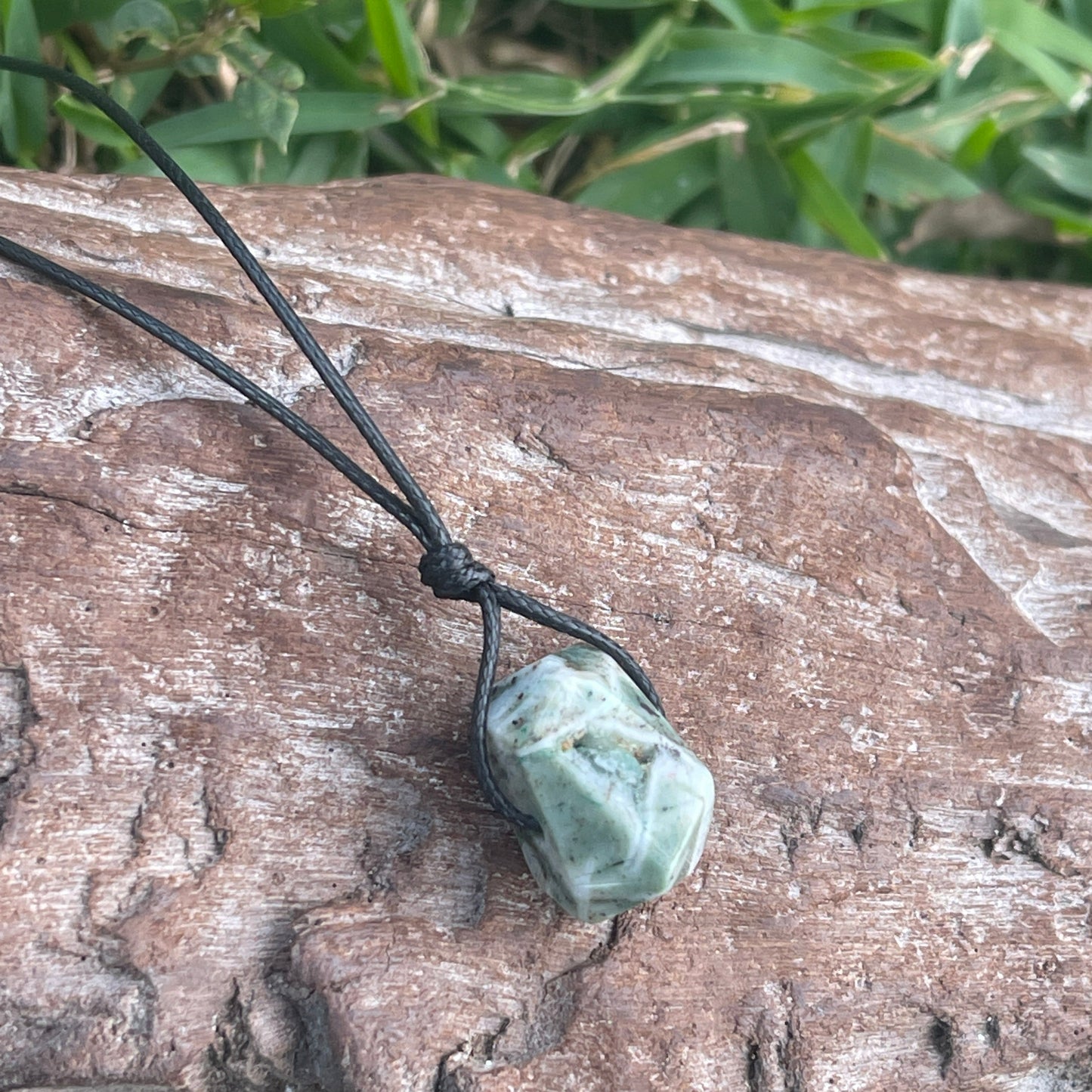 "Terraform" Tree Agate Nugget Crystal Necklace