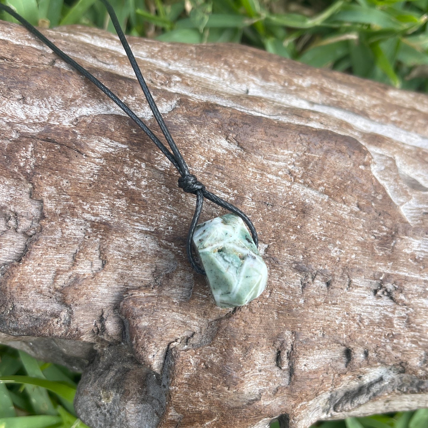 "Terraform" Tree Agate Nugget Crystal Necklace