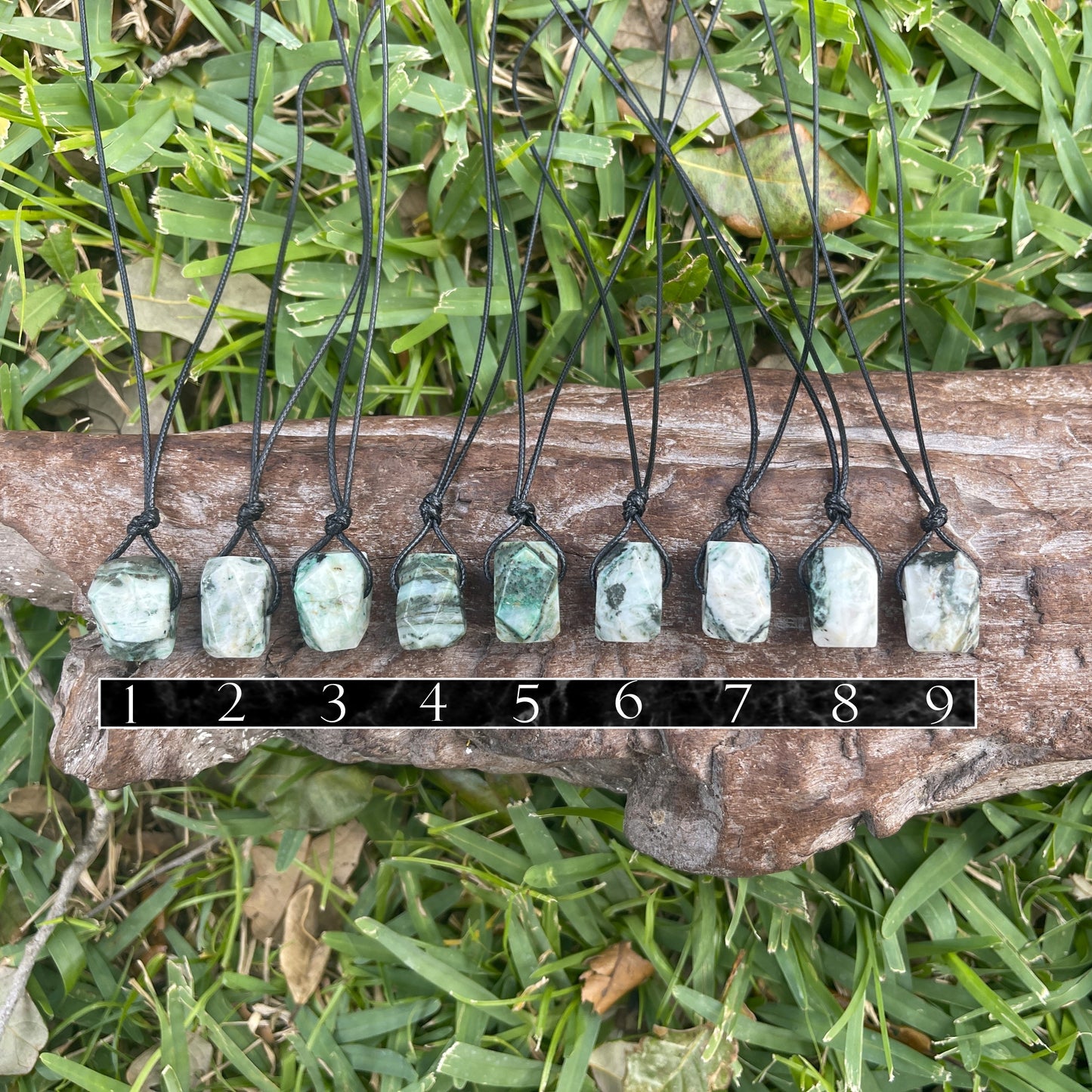 "Terraform" Tree Agate Nugget Crystal Necklace