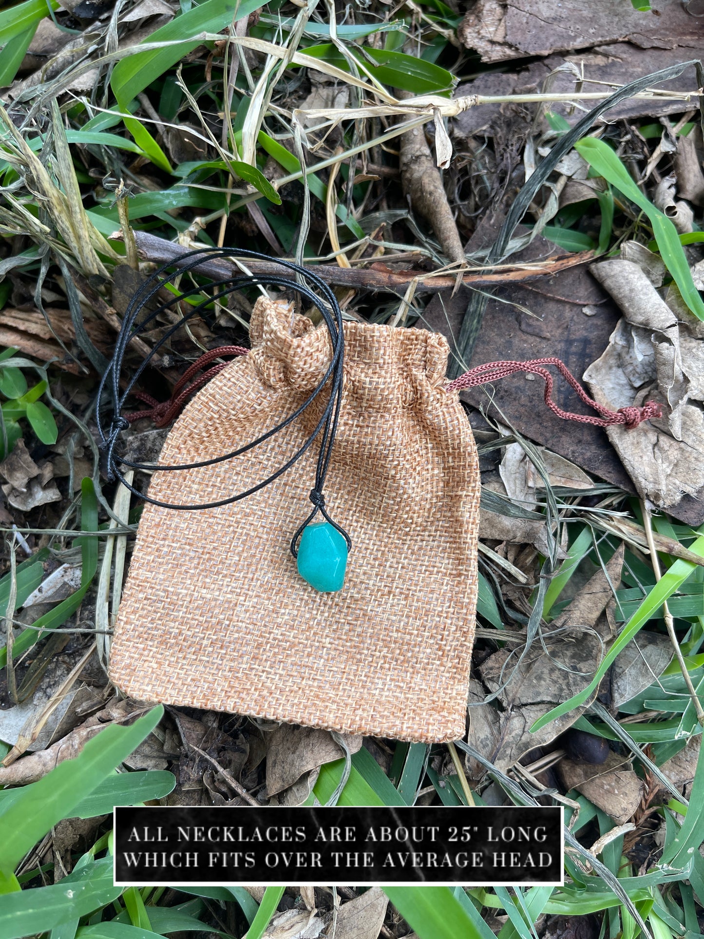 Teal Malaysian Jade Nugget Necklace