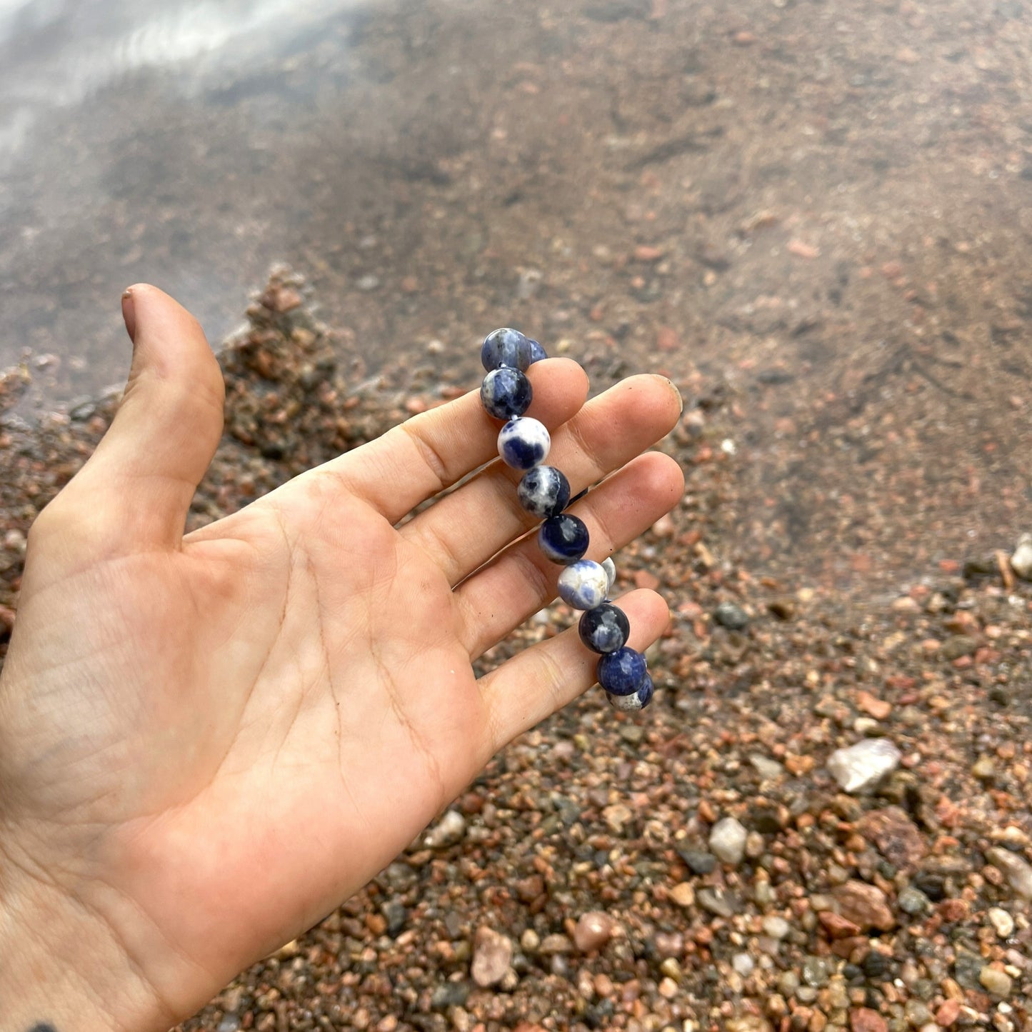 "High Altitude" Blue Sodalite 10mm Beaded Bracelet