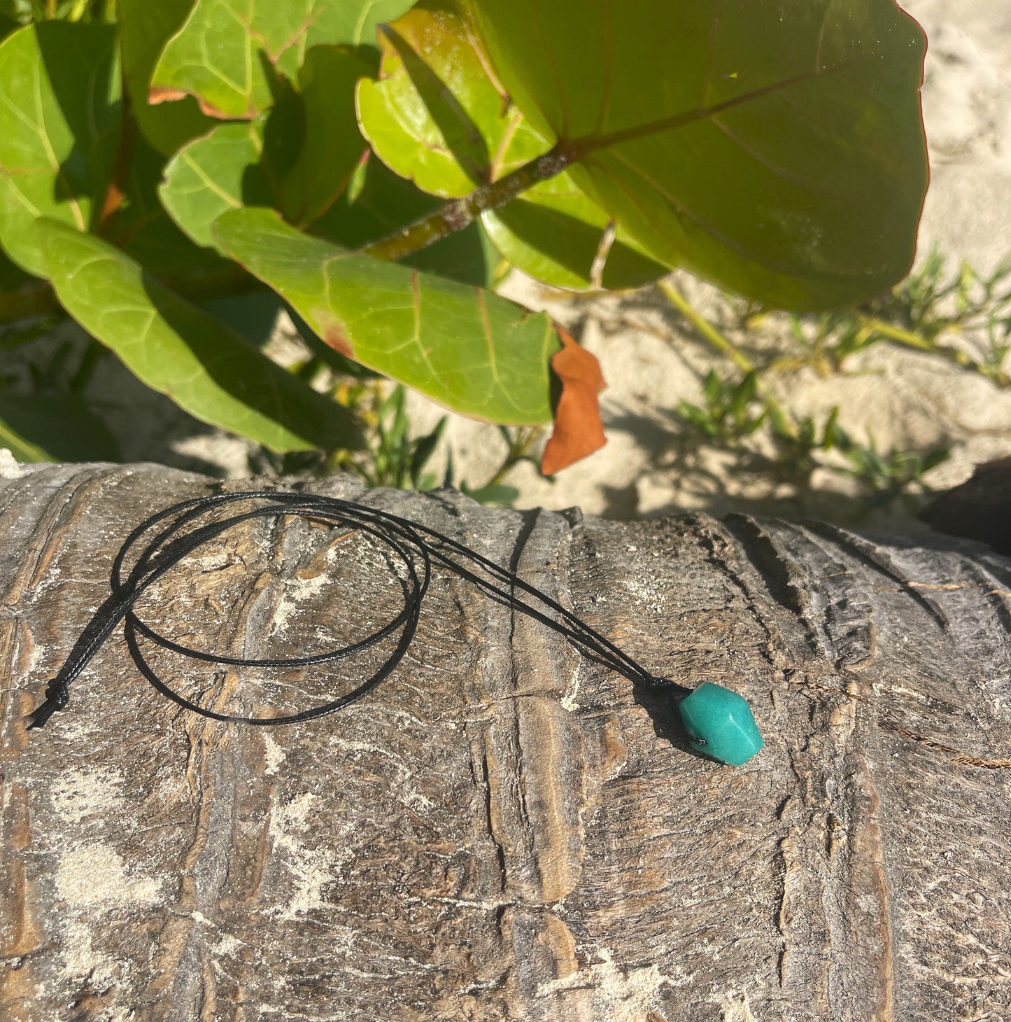 Teal Malaysian Jade Nugget Necklace