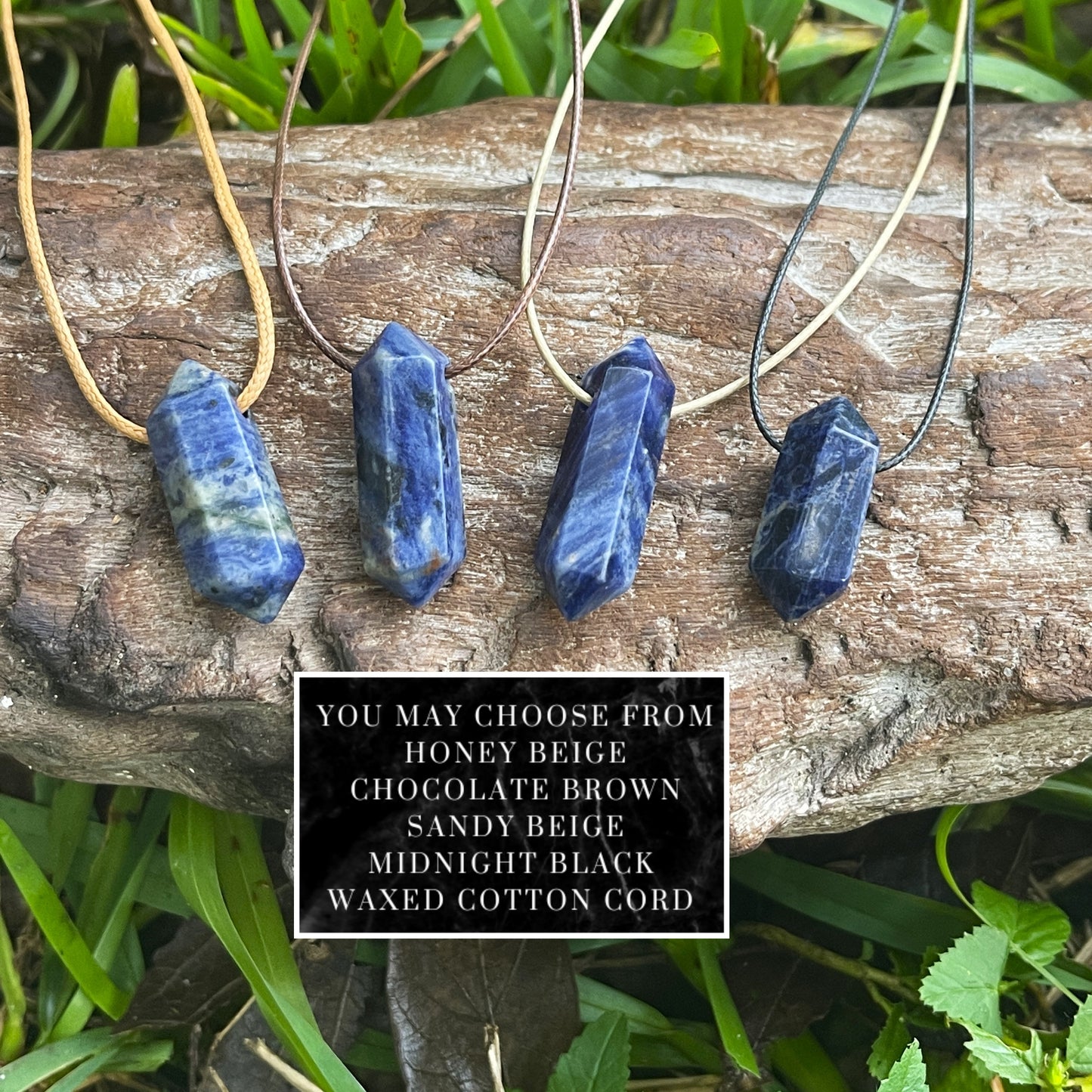 natural raw sodalite jewelry