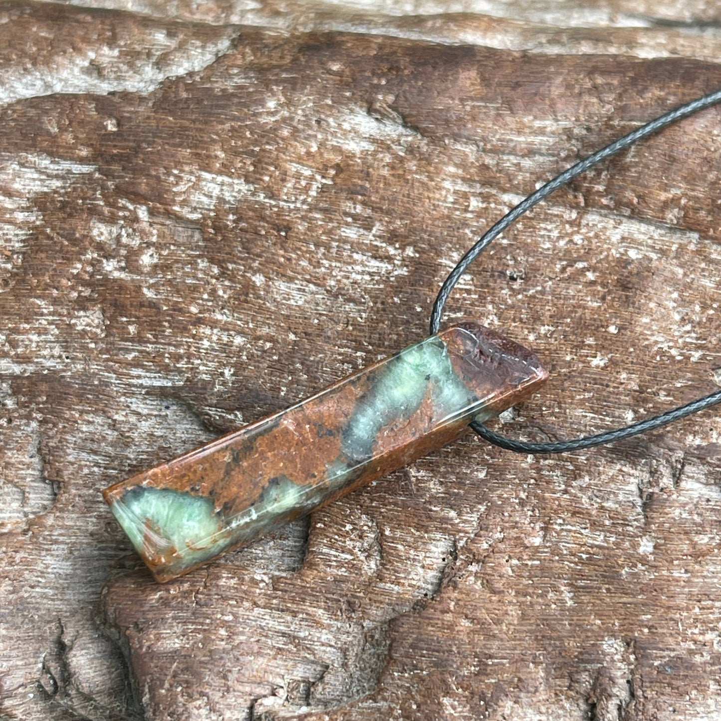 natural raw chrysoprase necklace