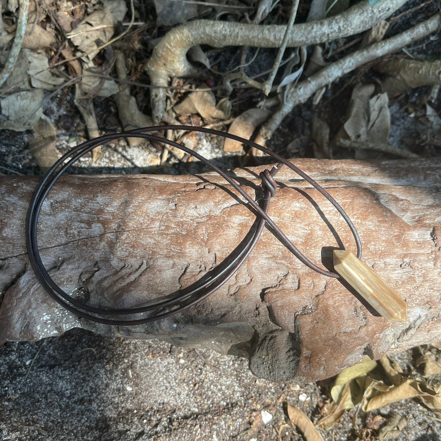 petrified wood jasper necklace