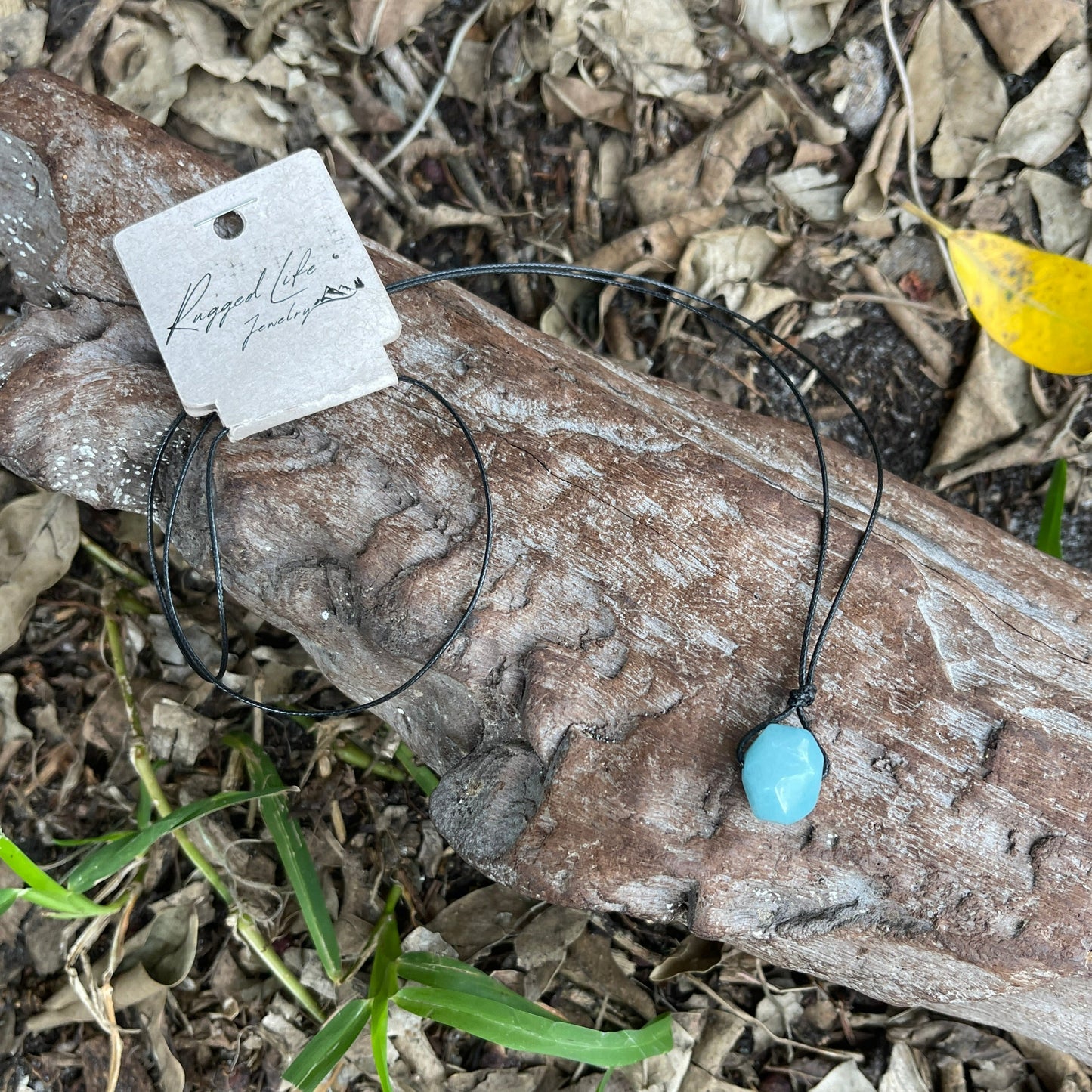 rugged life jewelry blue necklace