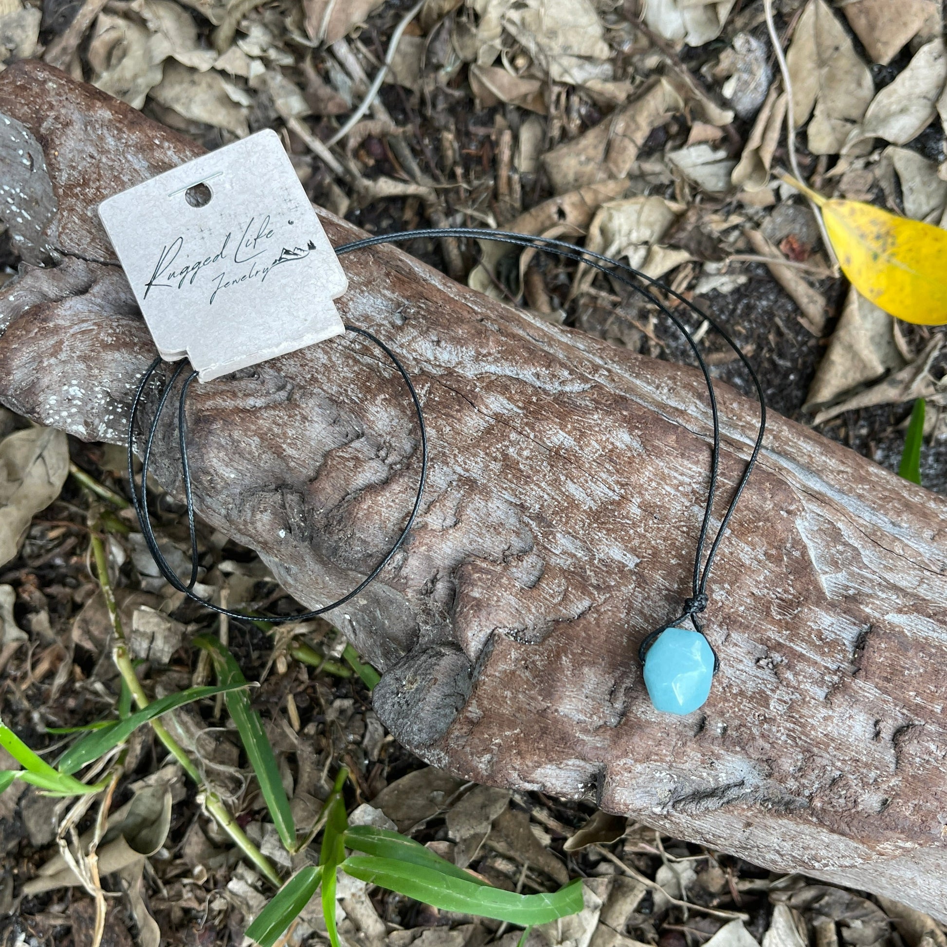 rugged life jewelry blue necklace