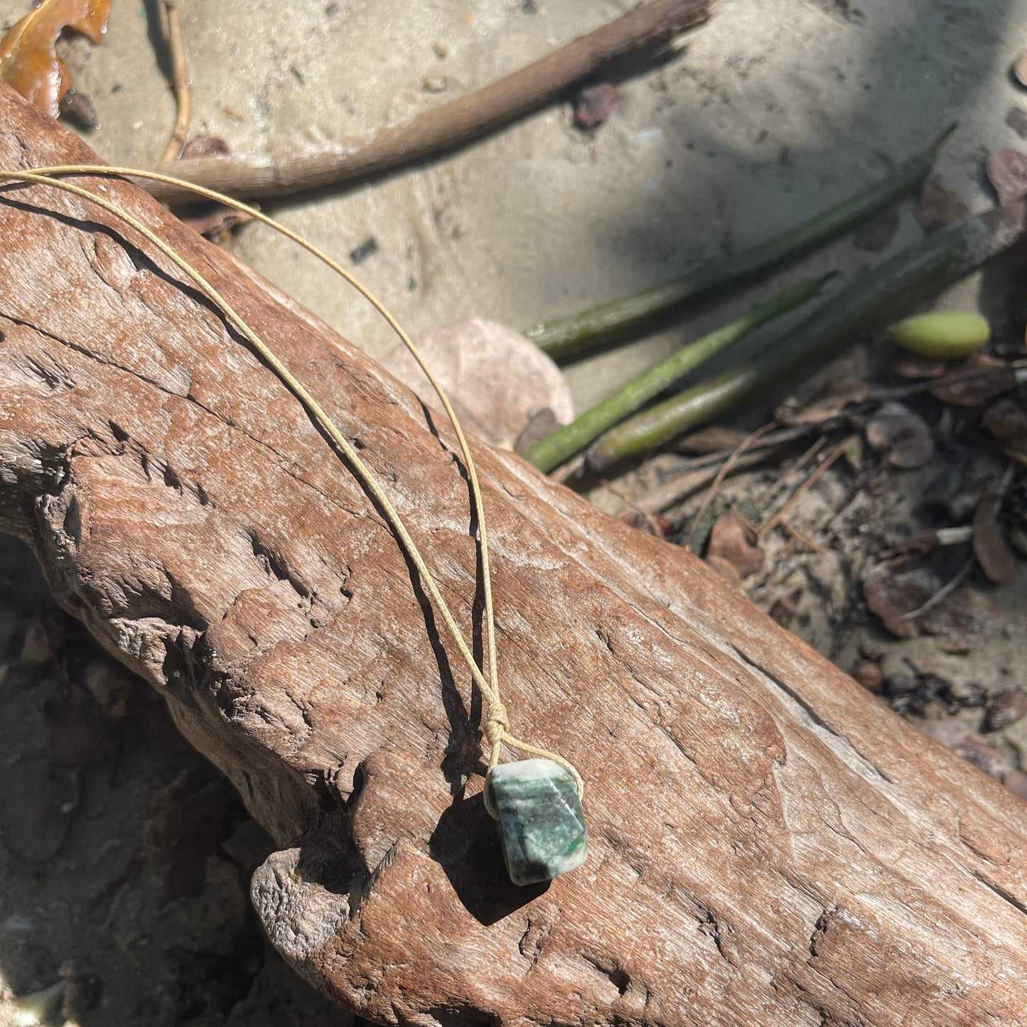 "Terraform" Tree Agate Nugget Crystal Necklace