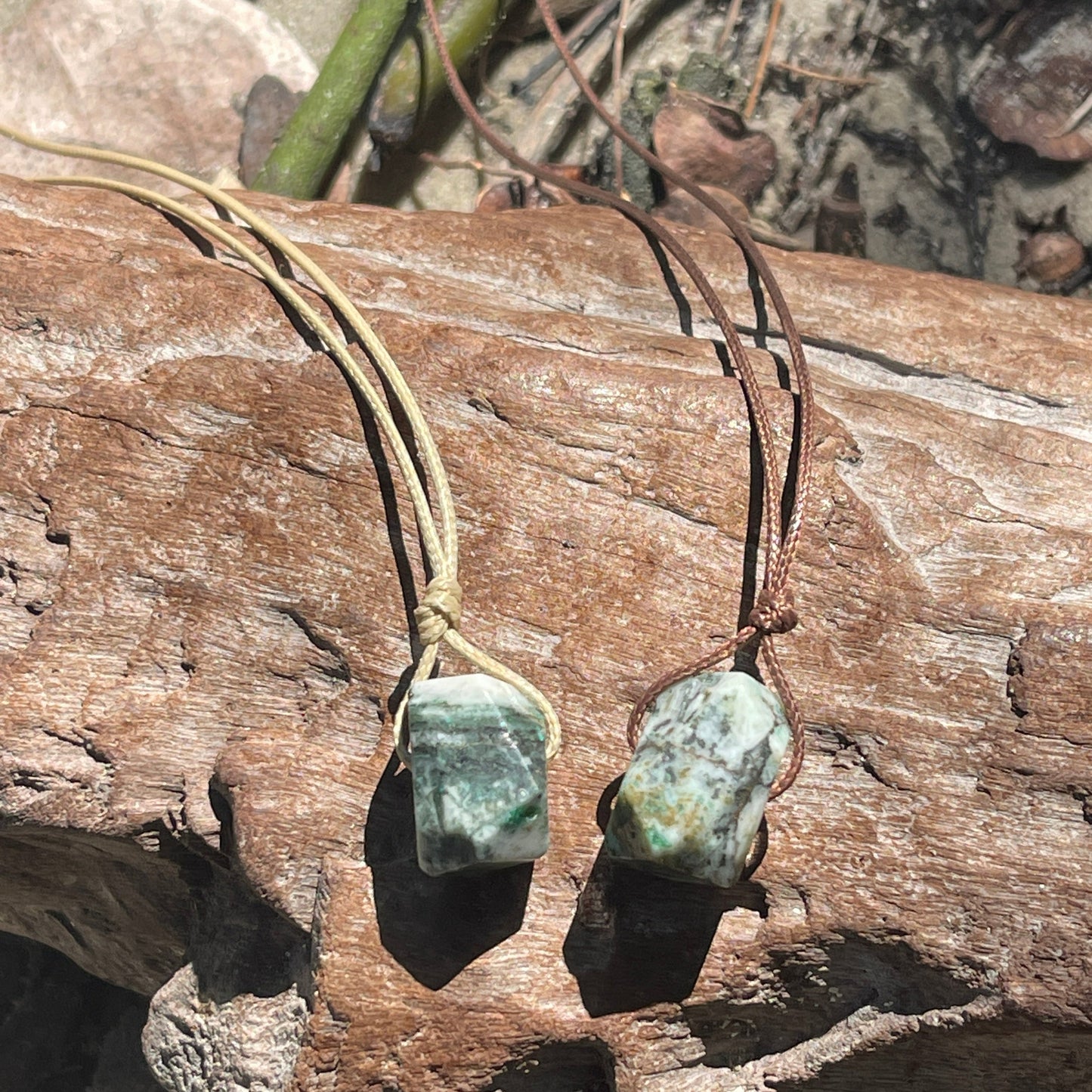 "Terraform" Tree Agate Nugget Crystal Necklace