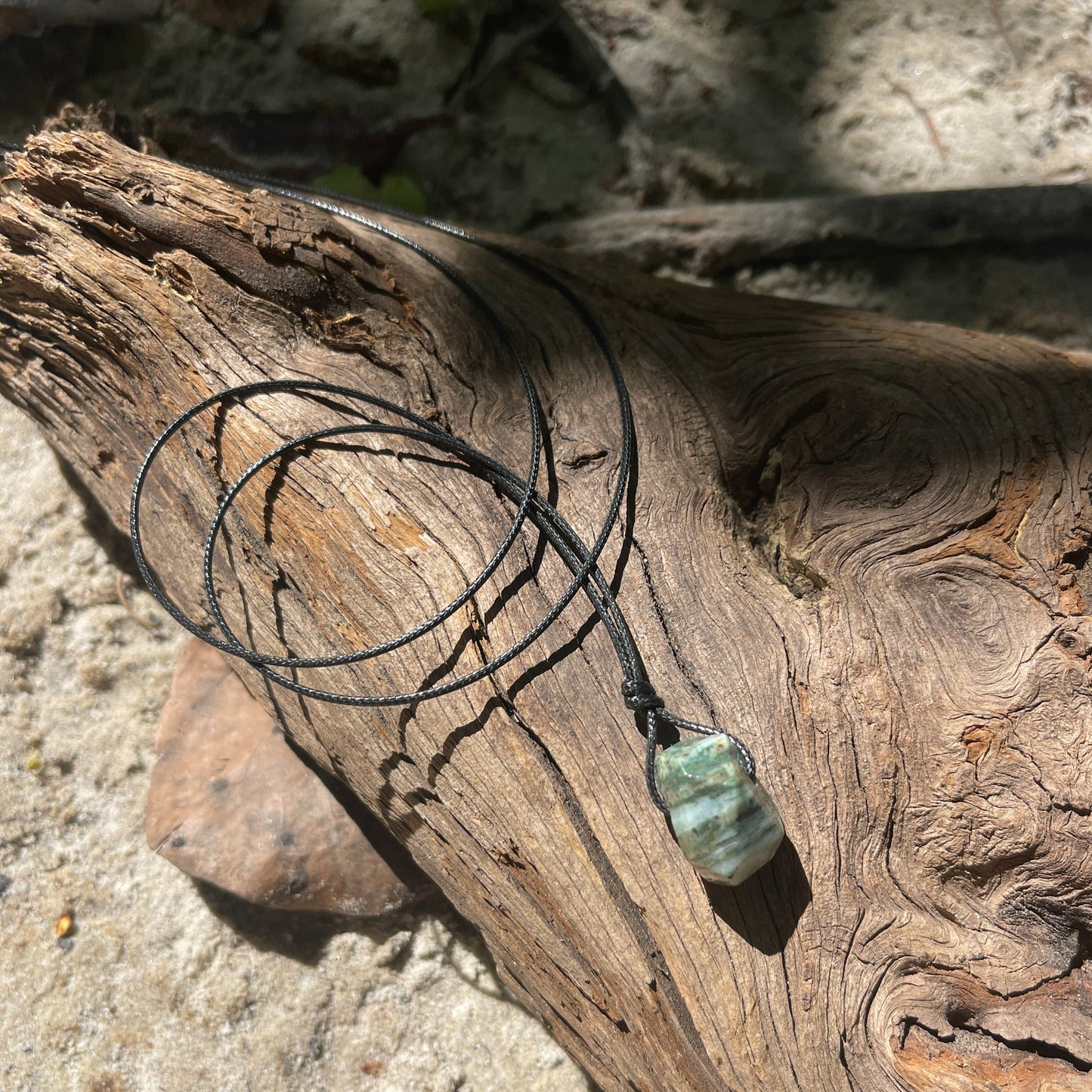 "Terraform" Tree Agate Nugget Crystal Necklace