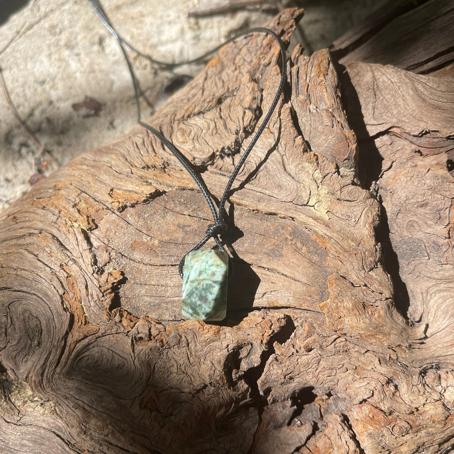 "Terraform" Tree Agate Nugget Crystal Necklace