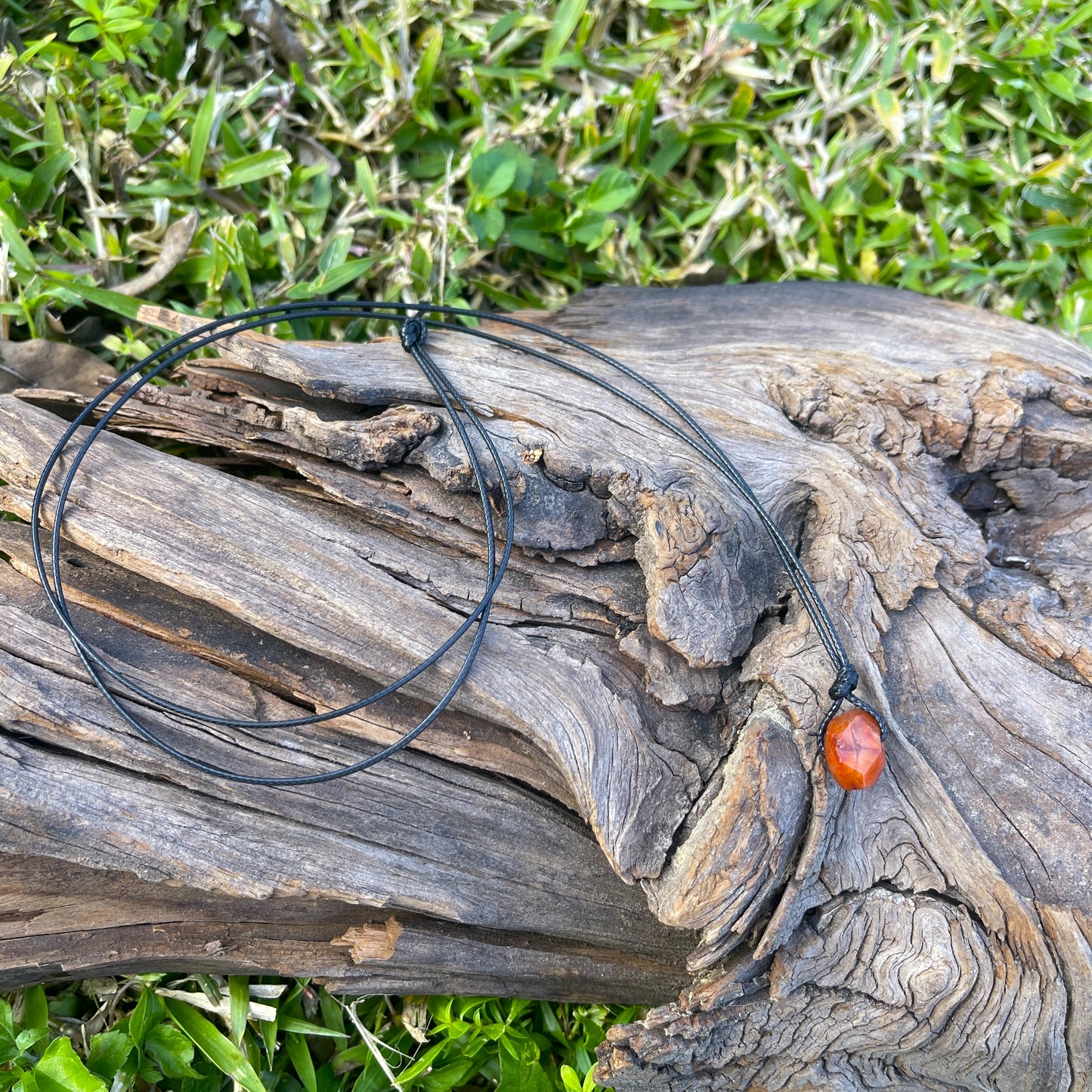 "The Pharoah" Fire Carnelian Small Crystal Necklace