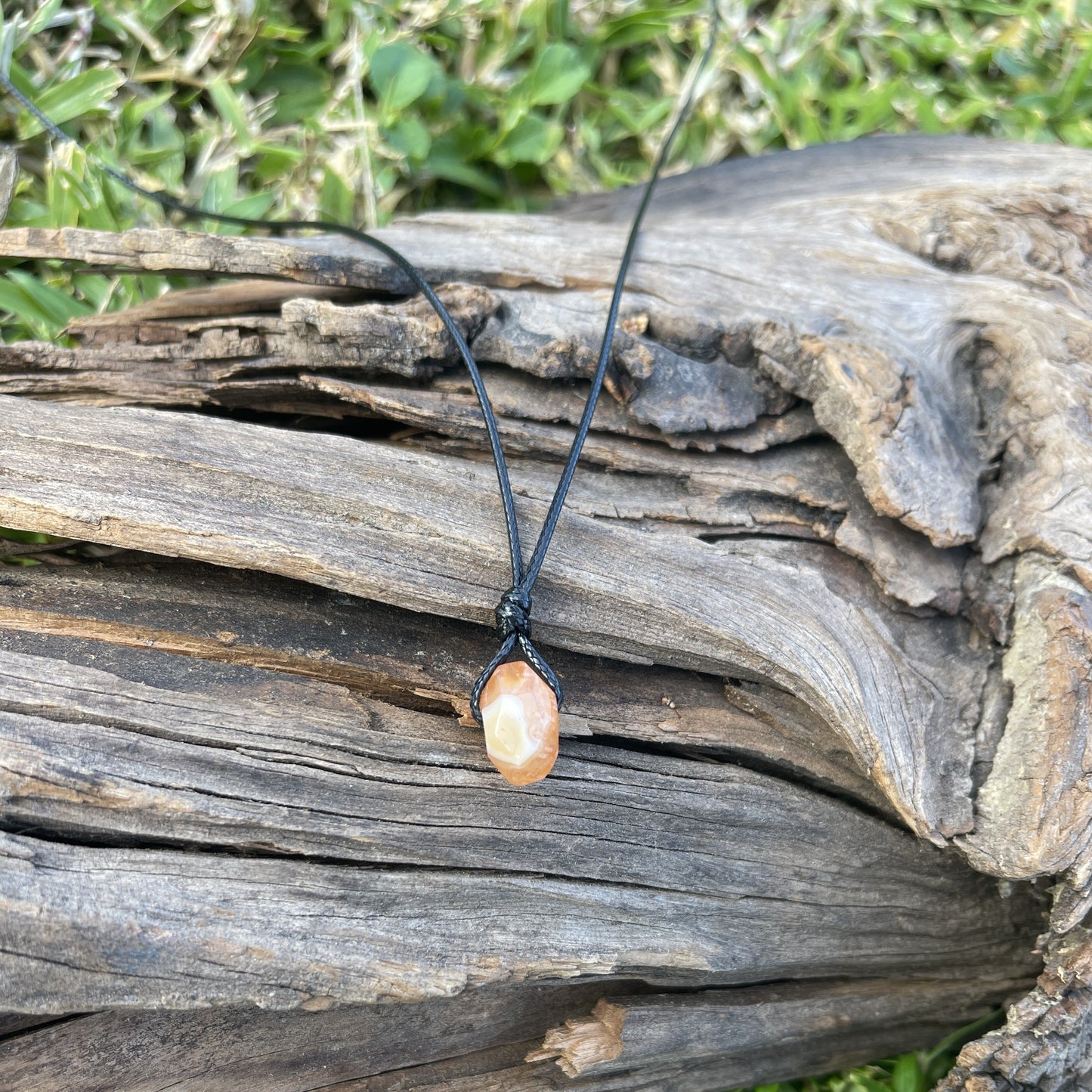 "The Pharoah" Fire Carnelian Small Crystal Necklace