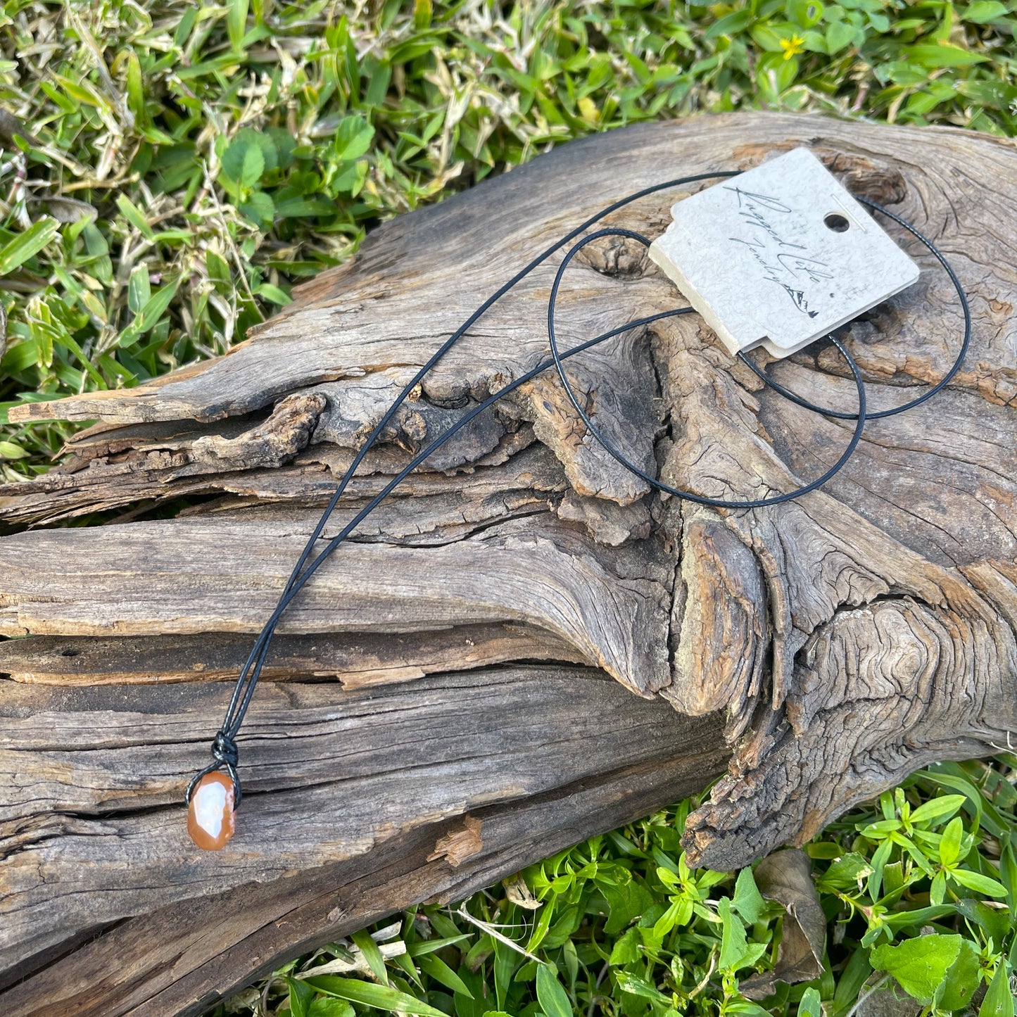 "The Pharoah" Fire Carnelian Small Crystal Necklace