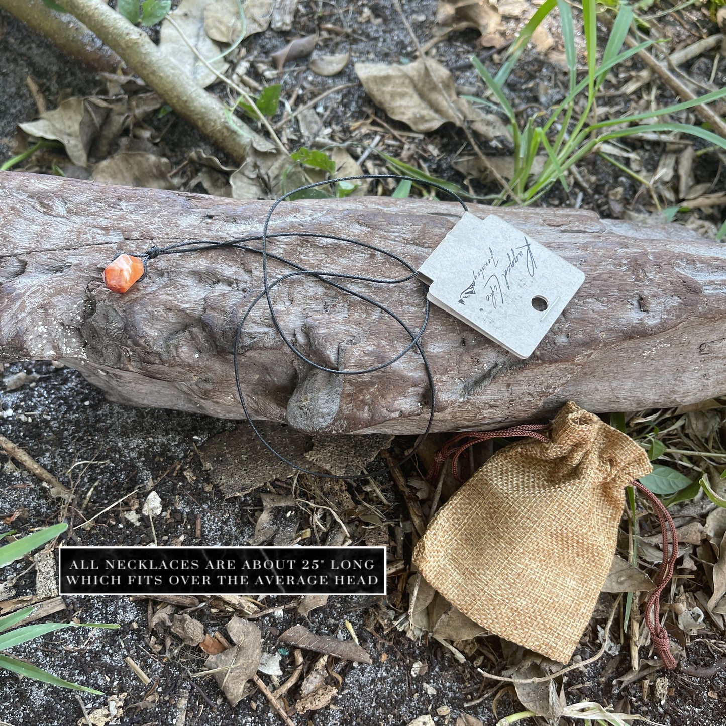 "Time to Bloom" Strawberry Hematoid Quartz Crystal Necklace