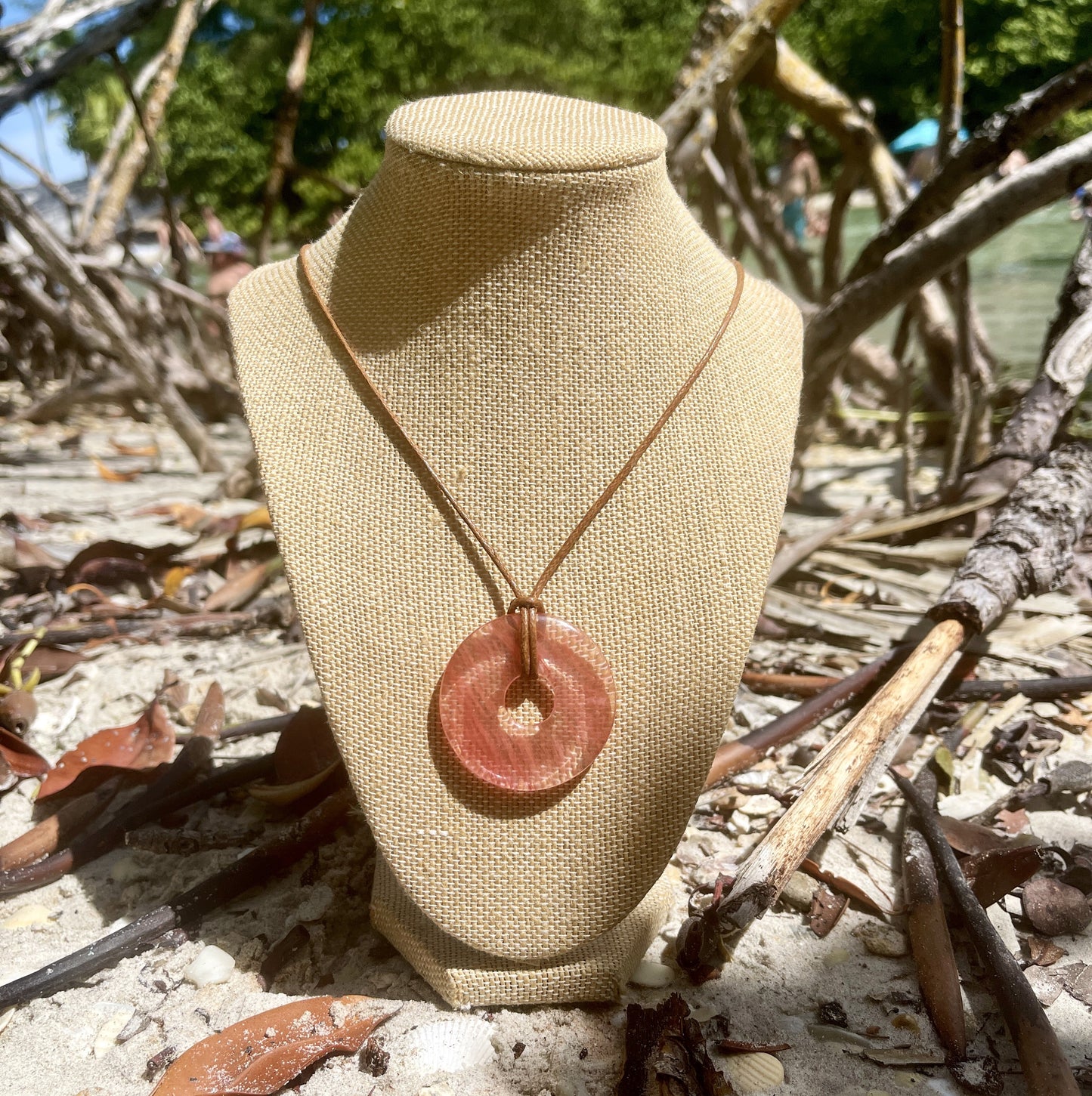 cherry quartz necklace