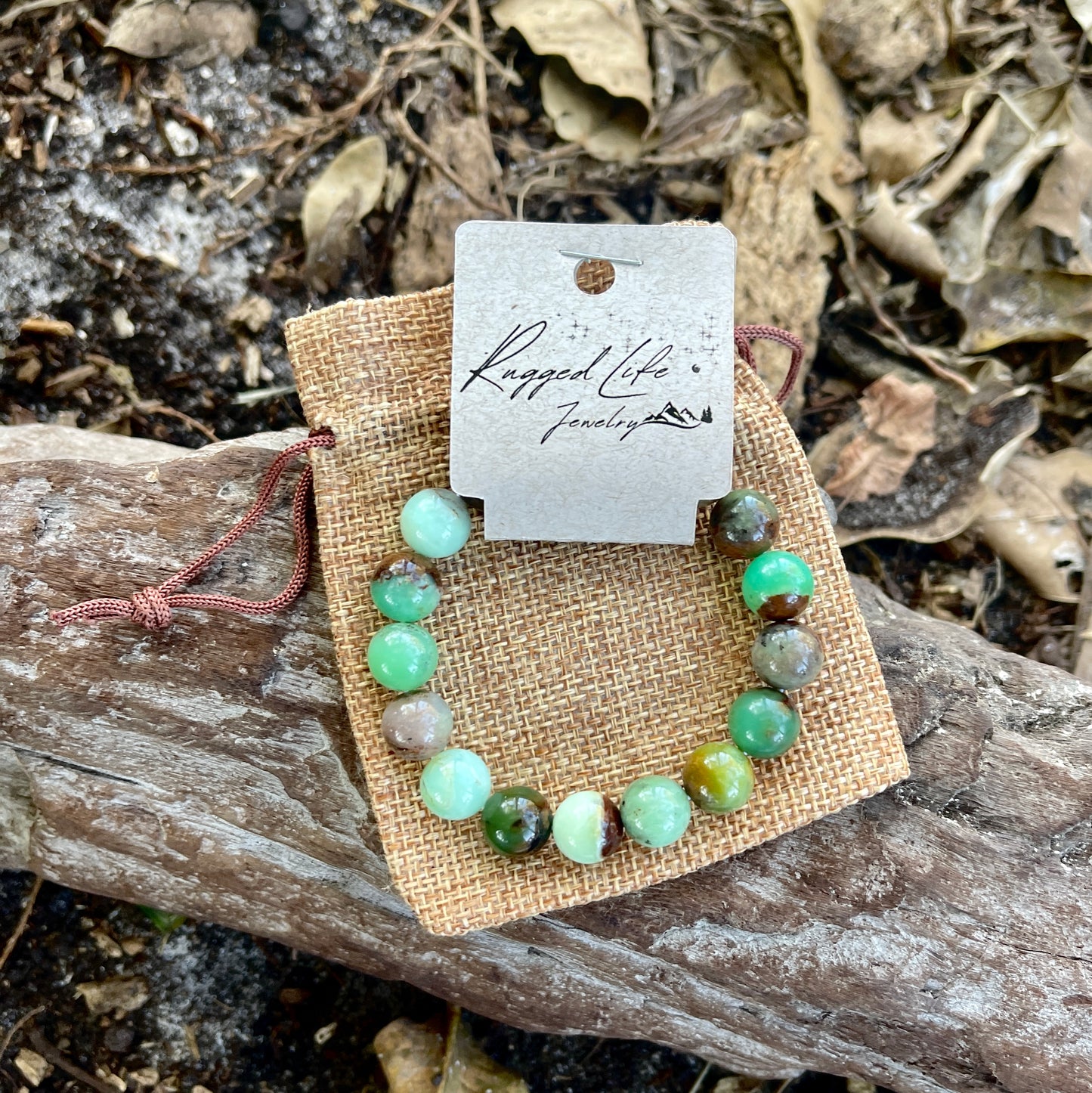"Heart of the Jungle" Australian Jade Chrysoprase Bracelet