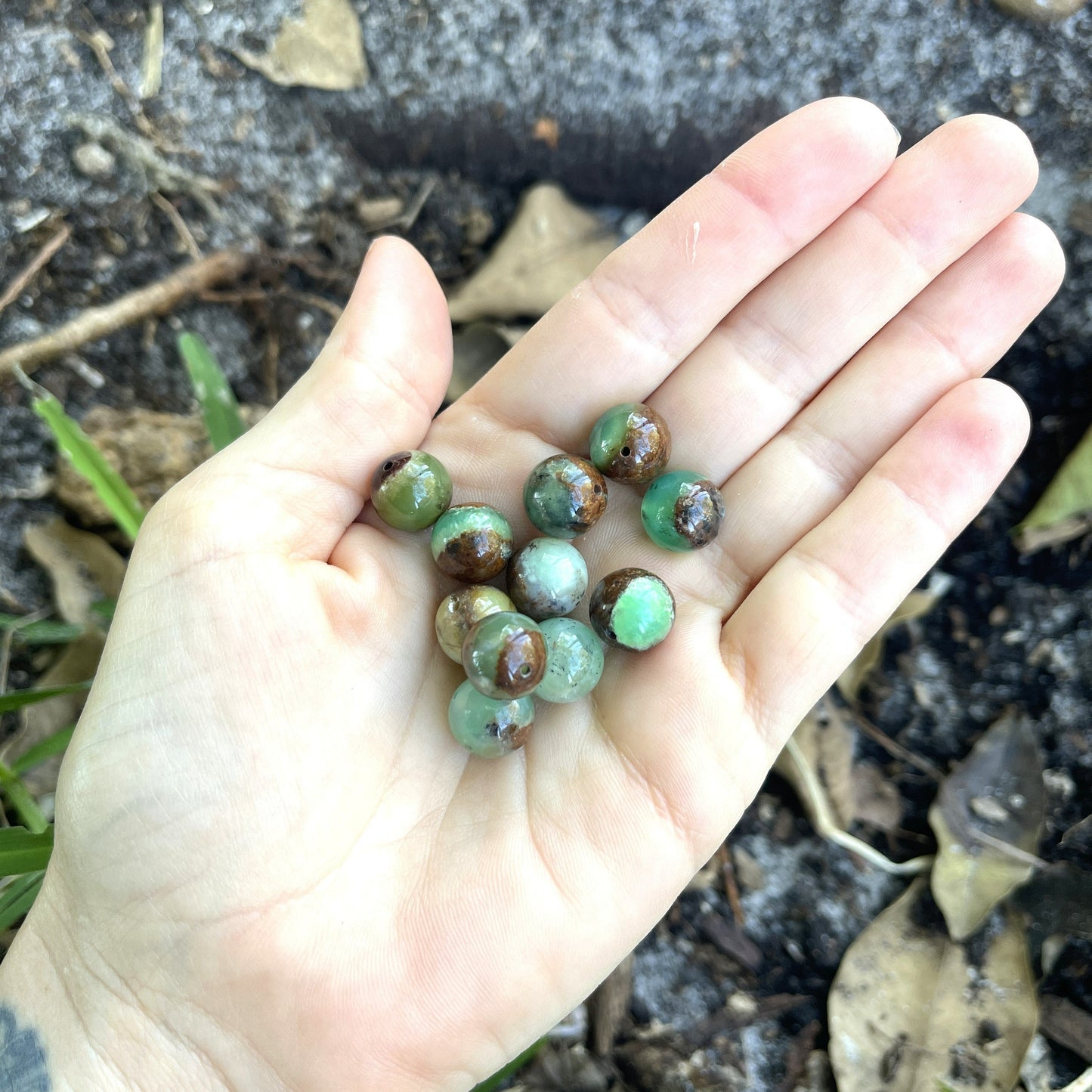 "Heart of the Jungle" Australian Jade Chrysoprase Bracelet