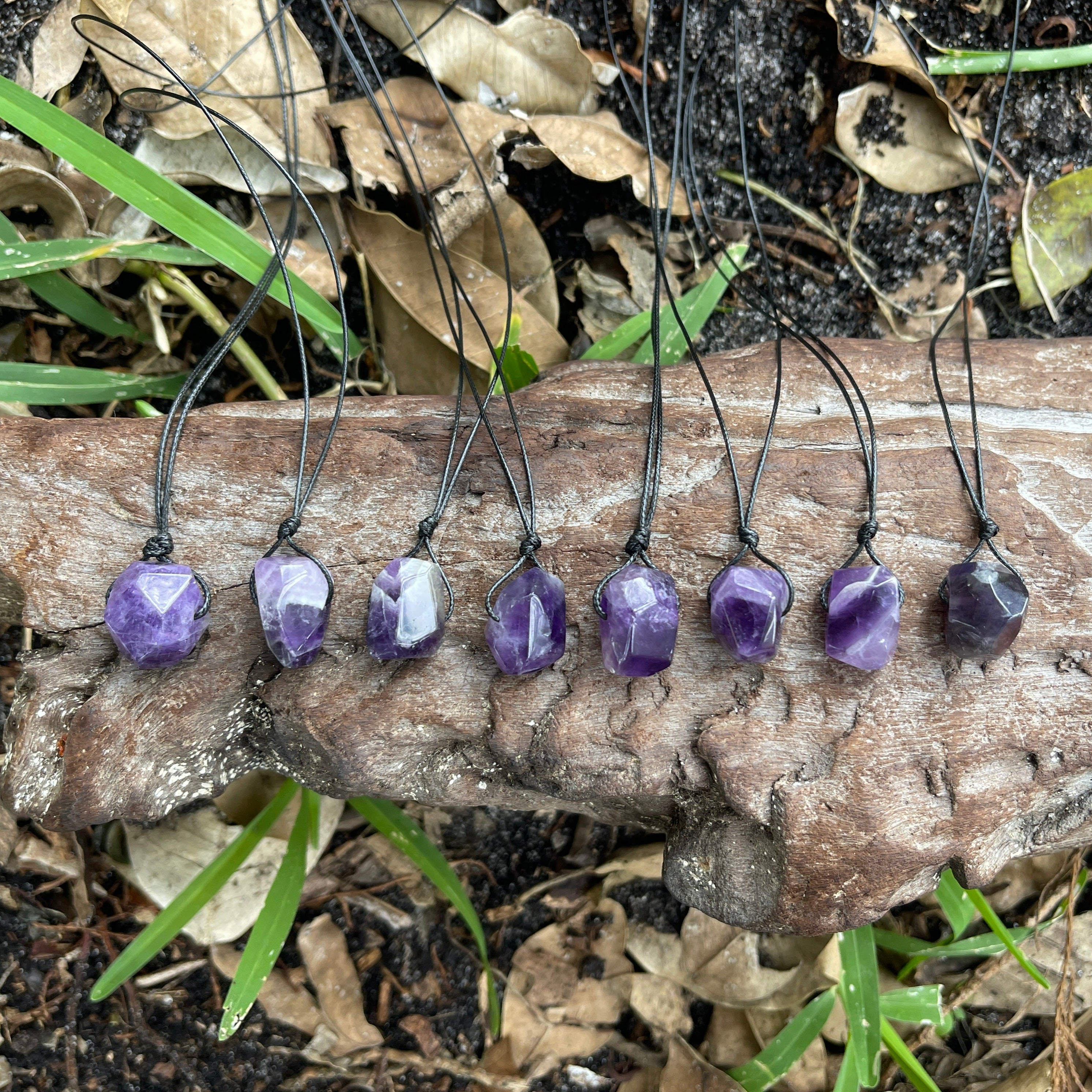 Chevron deals amethyst pendant