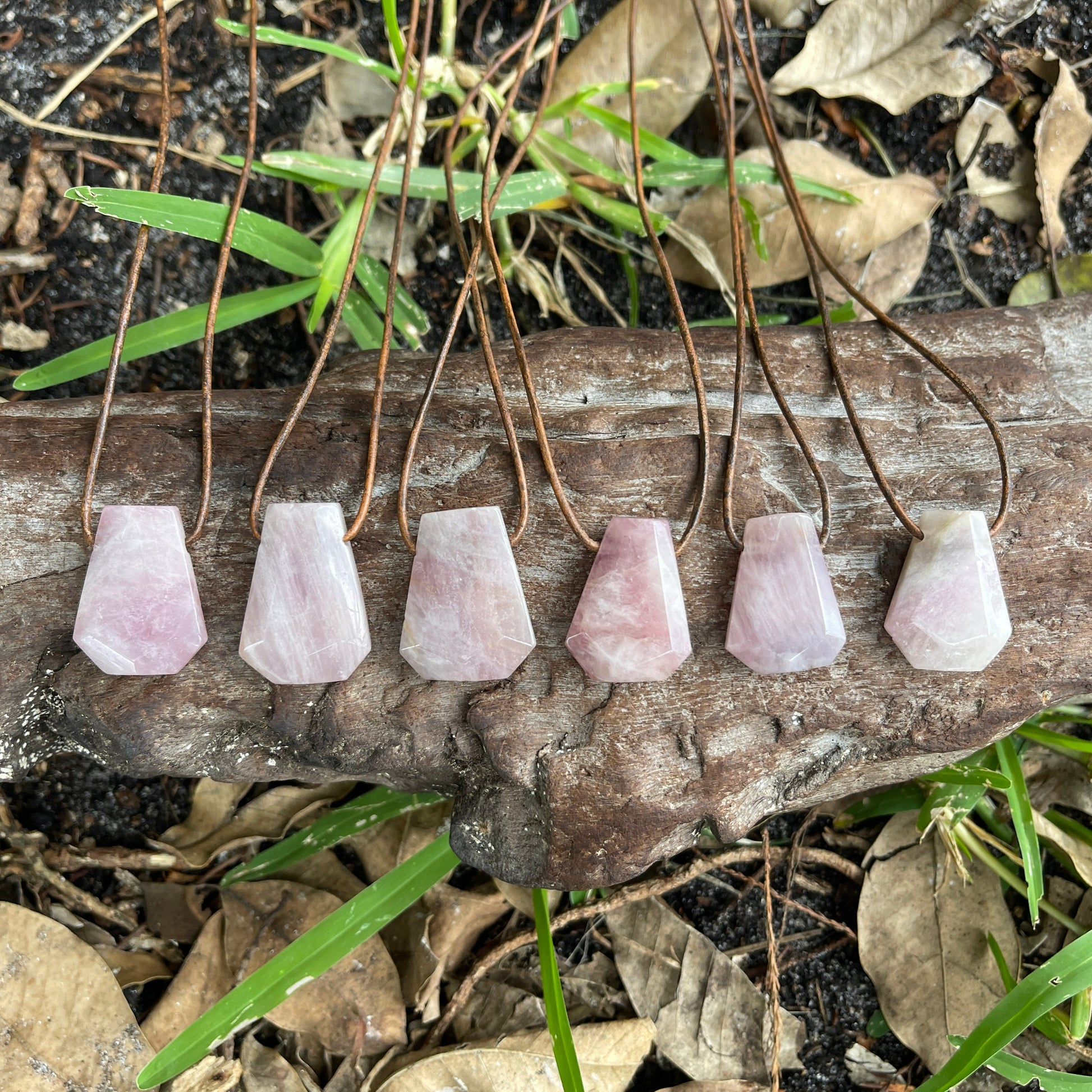 pink gemstone necklace