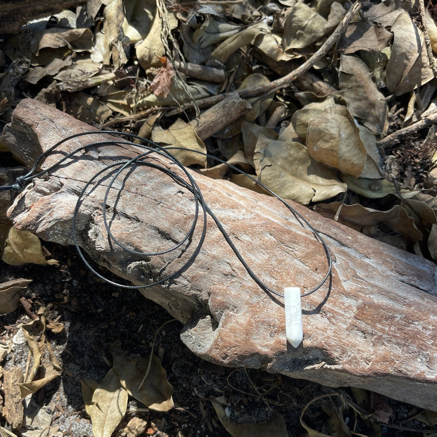 white stone necklace for man