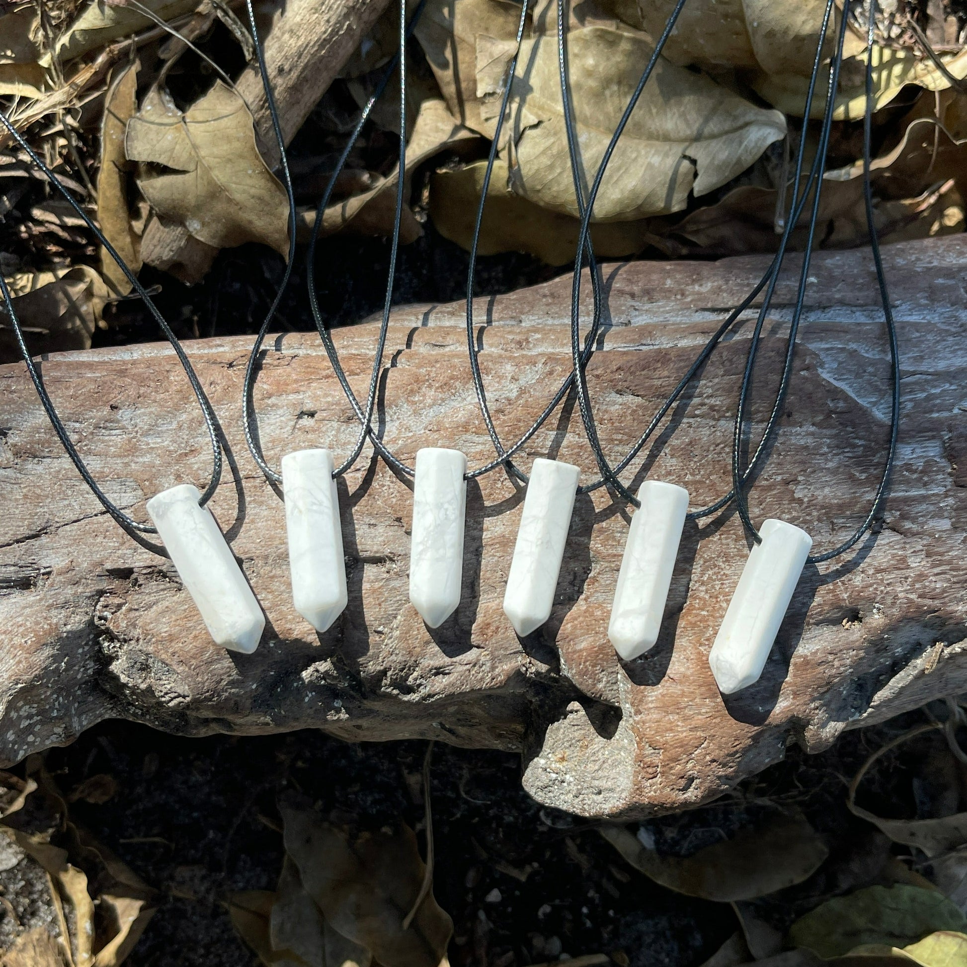 white howlite necklace