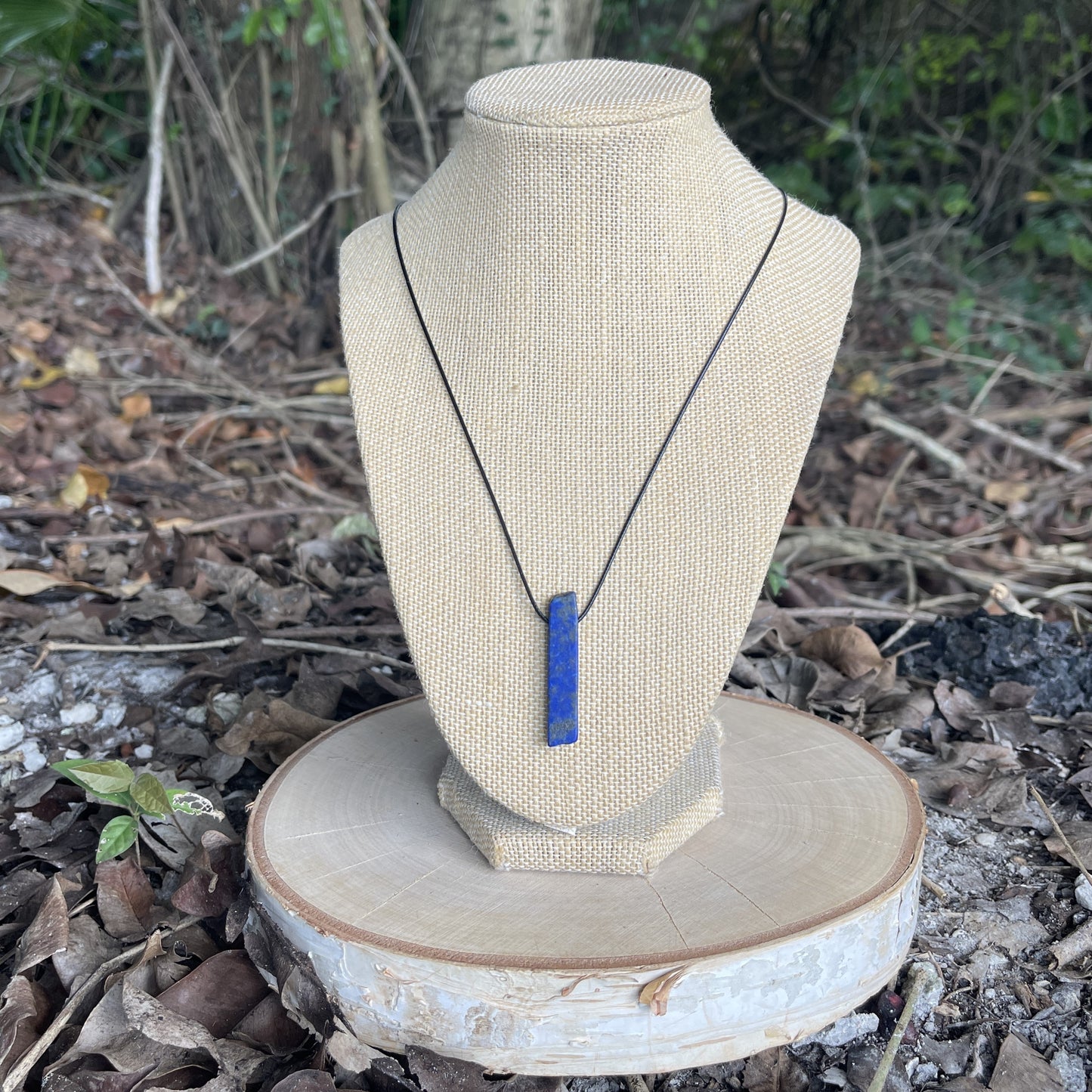 "Assyrian Decent" Royal Lapis Lazuli Slab Necklace