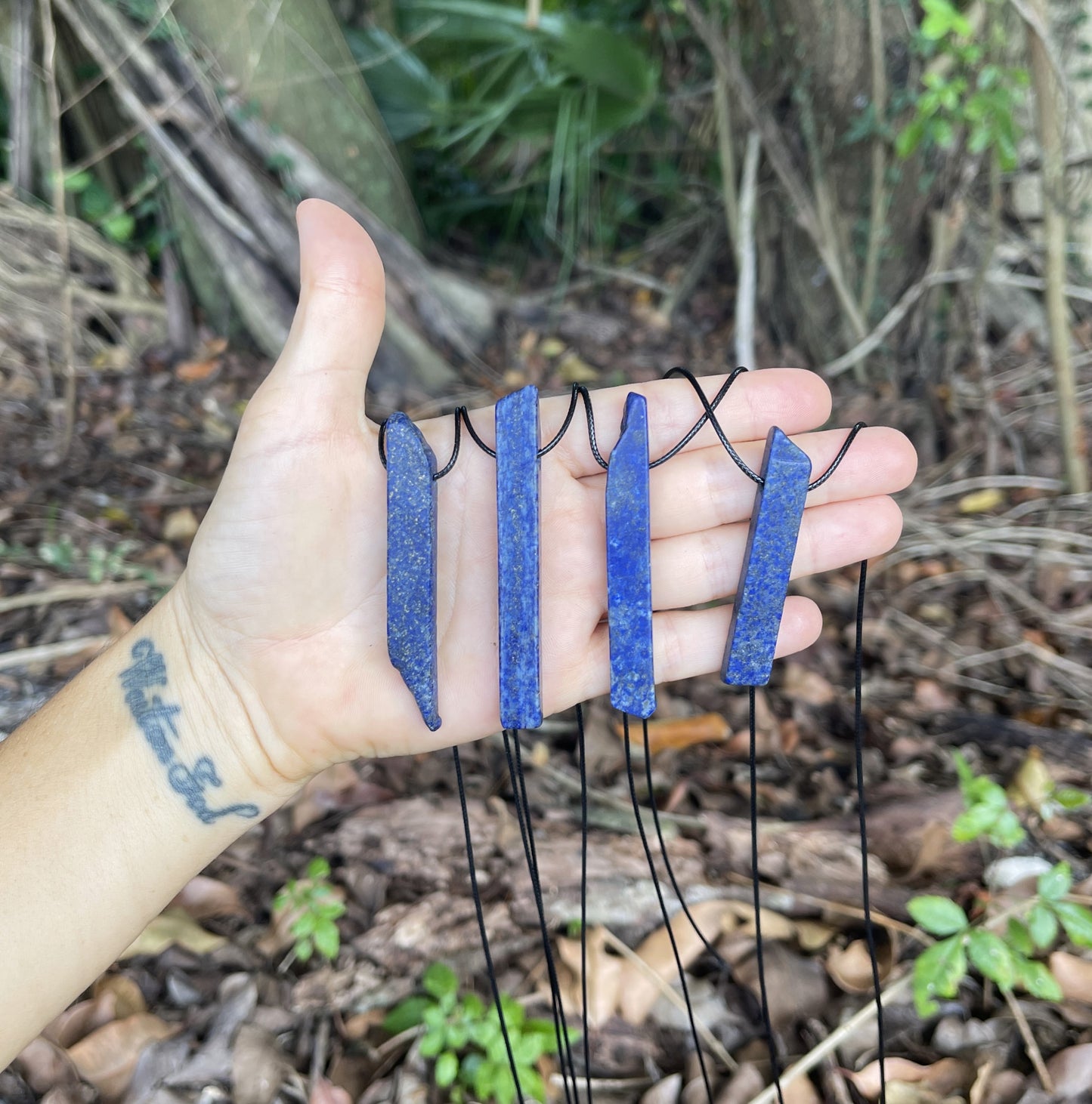 "Assyrian Decent" Royal Lapis Lazuli Slab Necklace