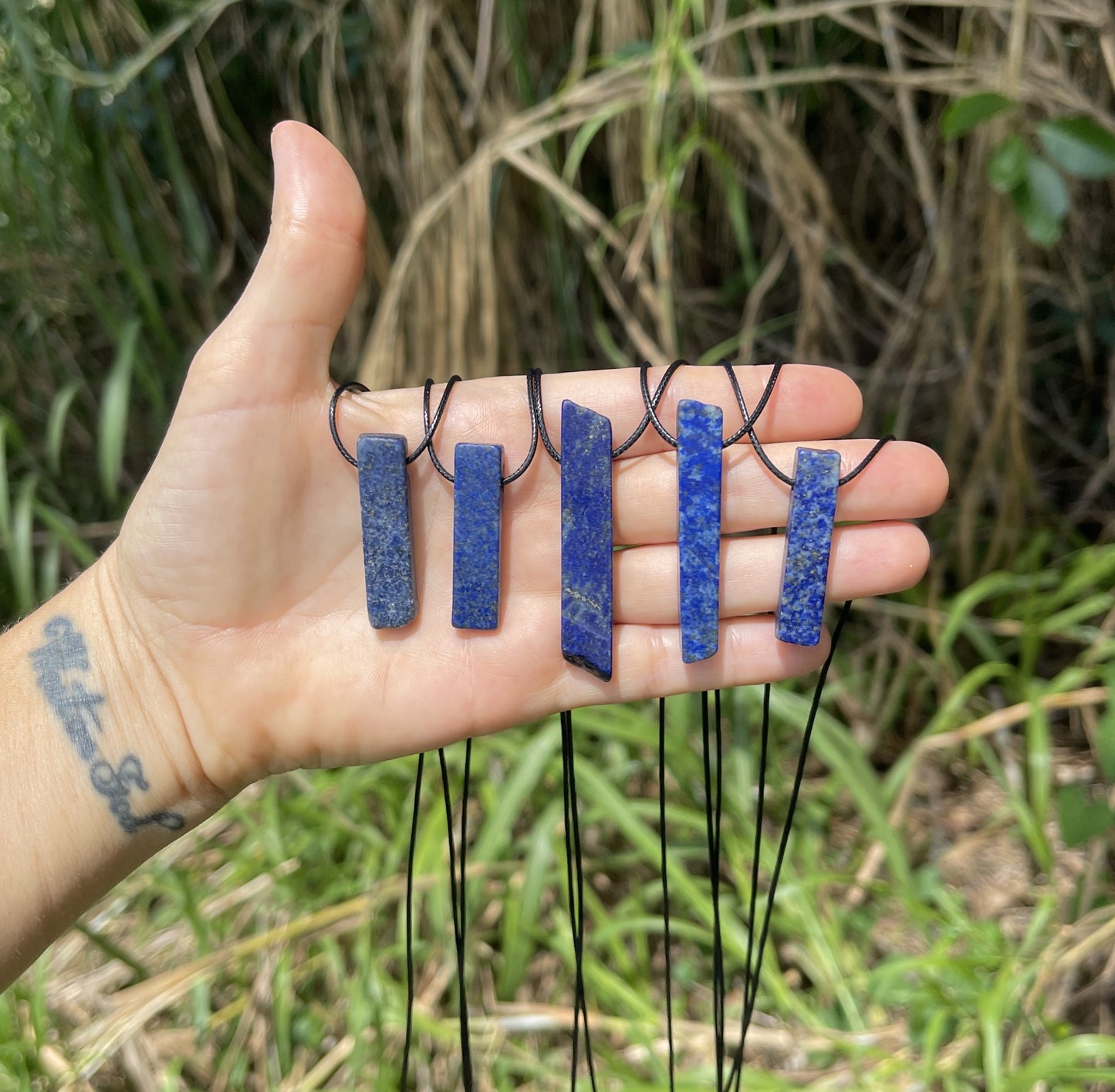 "Assyrian Decent" Royal Lapis Lazuli Slab Necklace