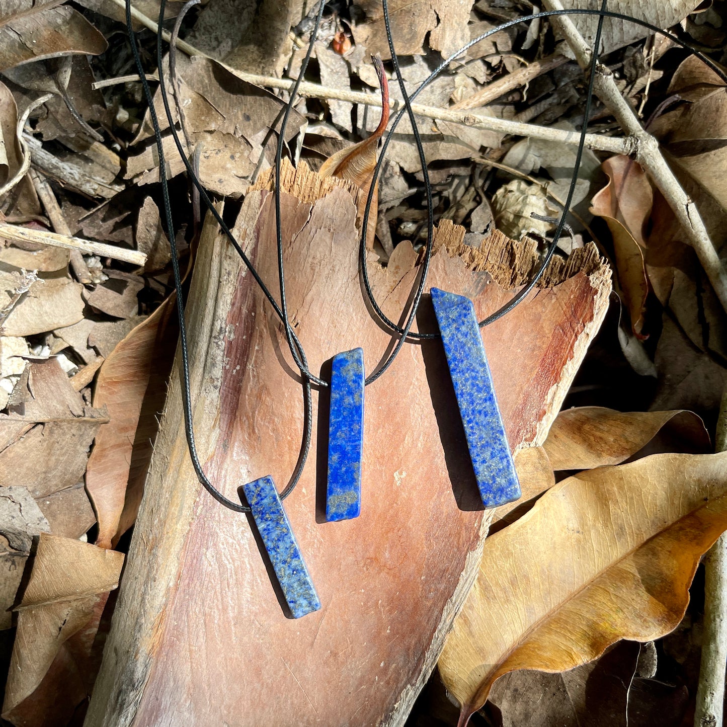 "Assyrian Decent" Royal Lapis Lazuli Slab Necklace