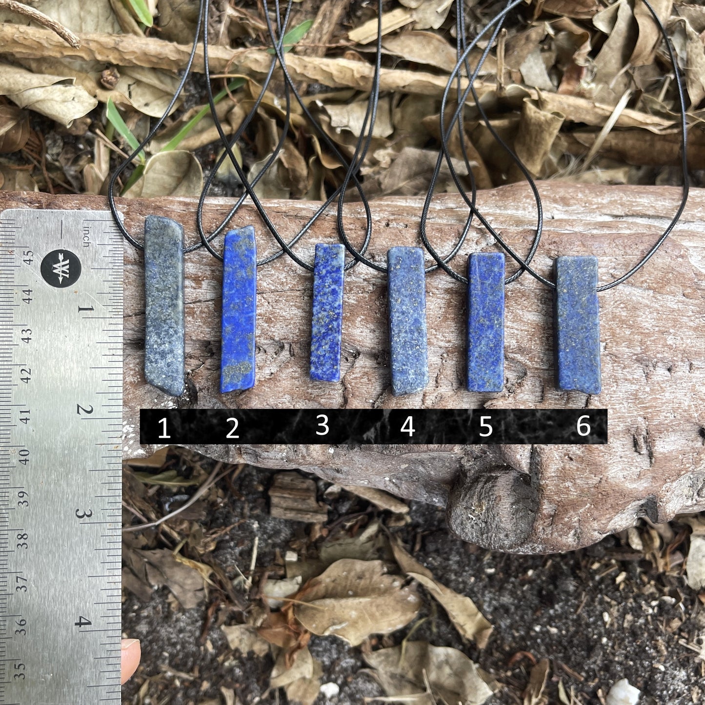 "Assyrian Decent" Royal Lapis Lazuli Slab Necklace