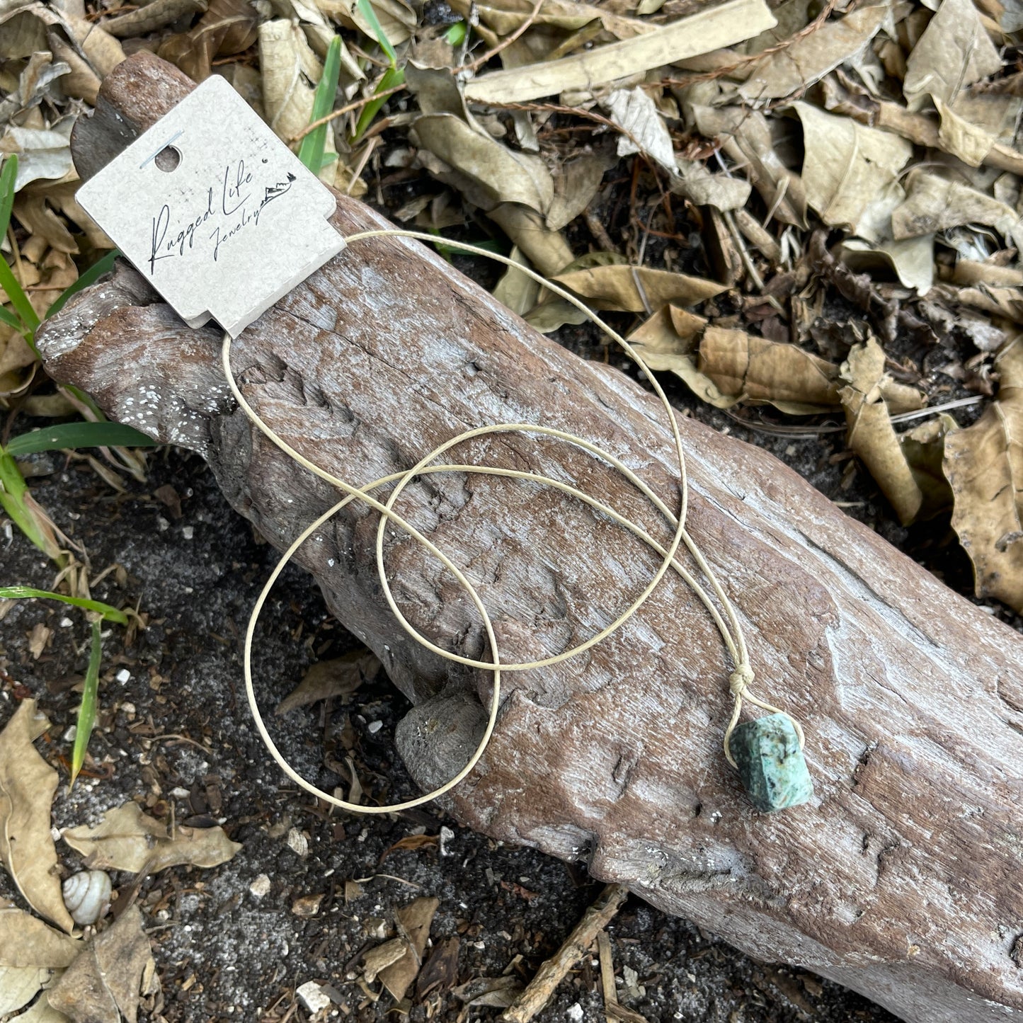 "Terraform" Tree Agate Nugget Crystal Necklace