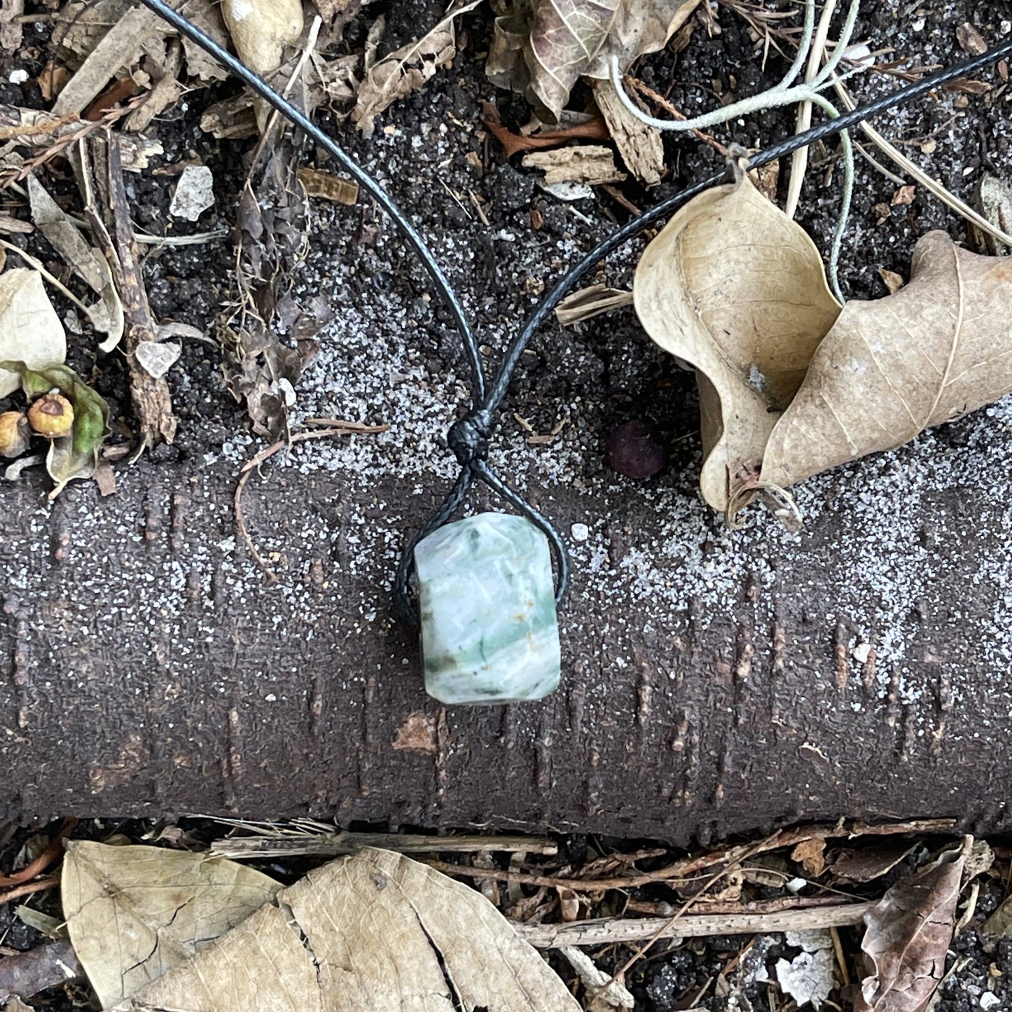 "Terraform" Tree Agate Nugget Crystal Necklace