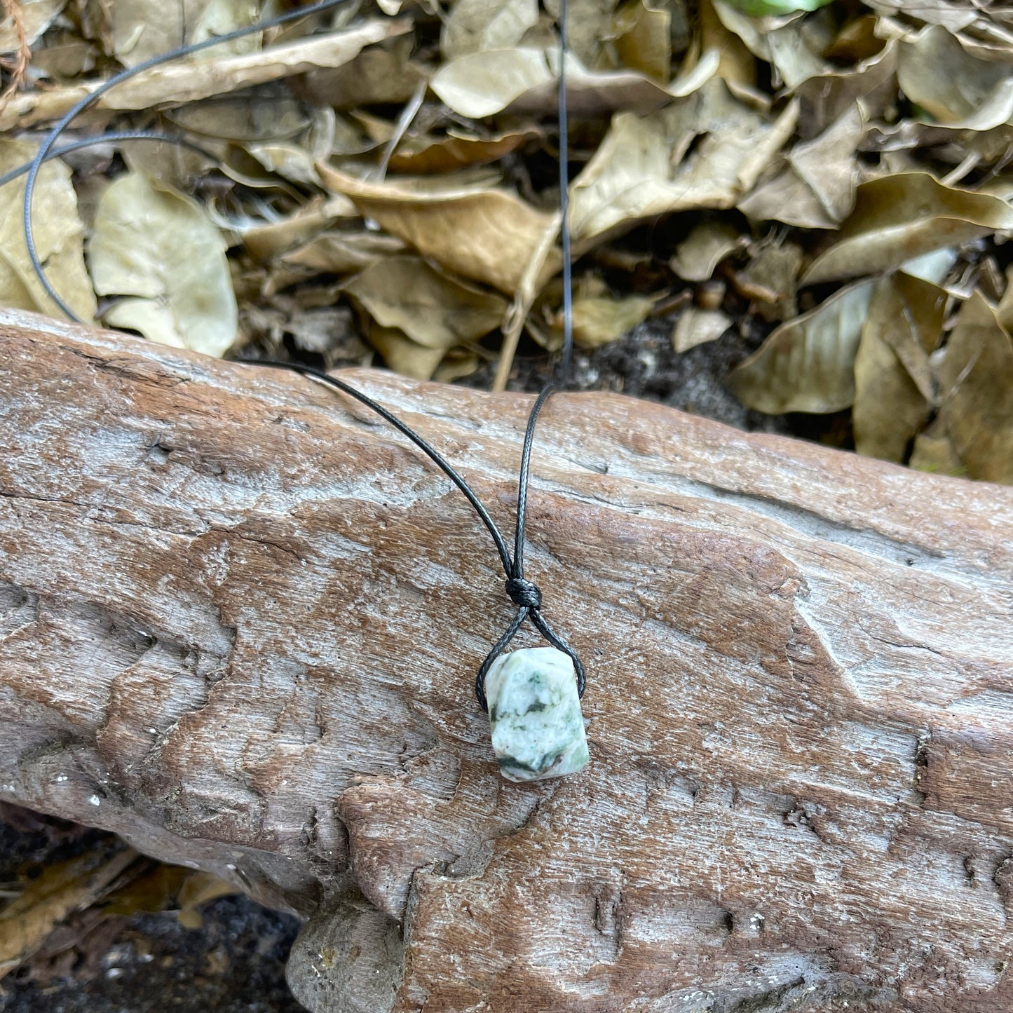 "Terraform" Tree Agate Nugget Crystal Necklace