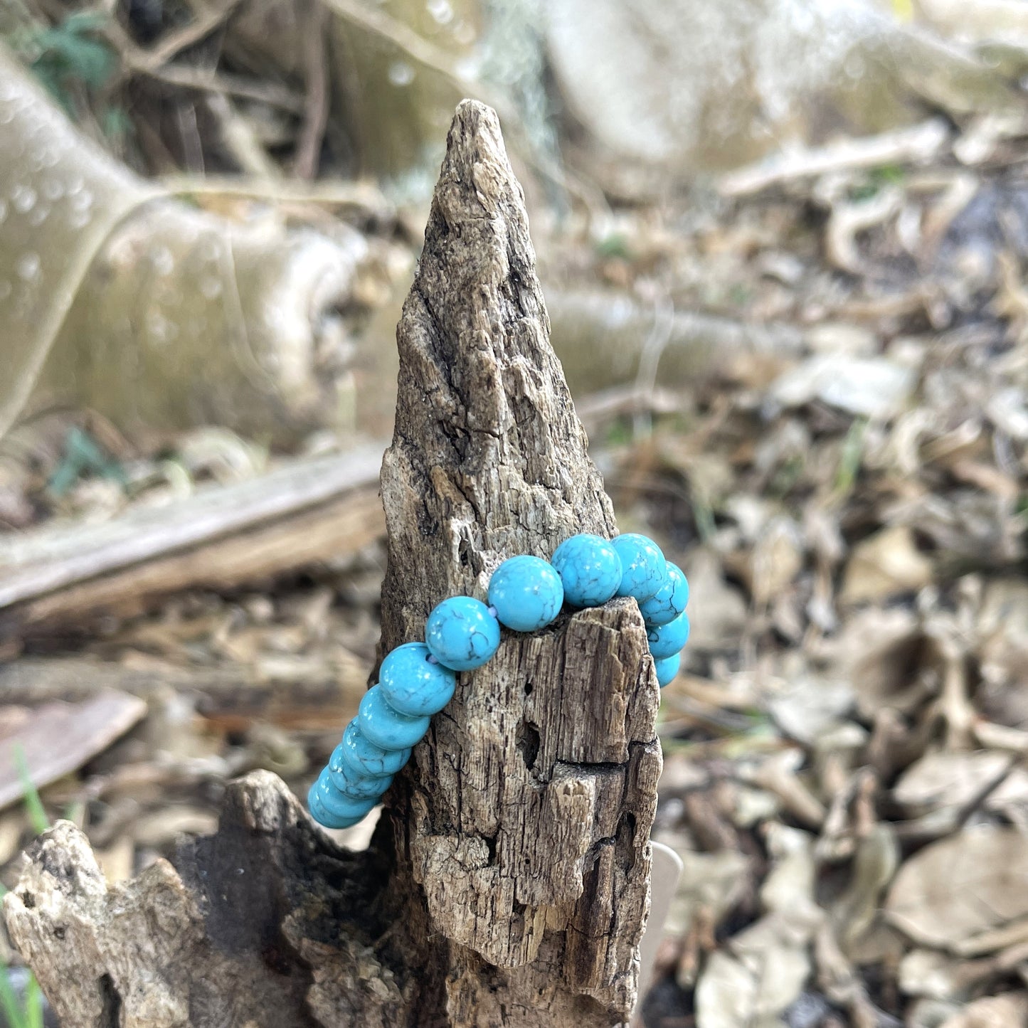 "Inspired" Turquoise Imperial Jasper Bead Bracelet