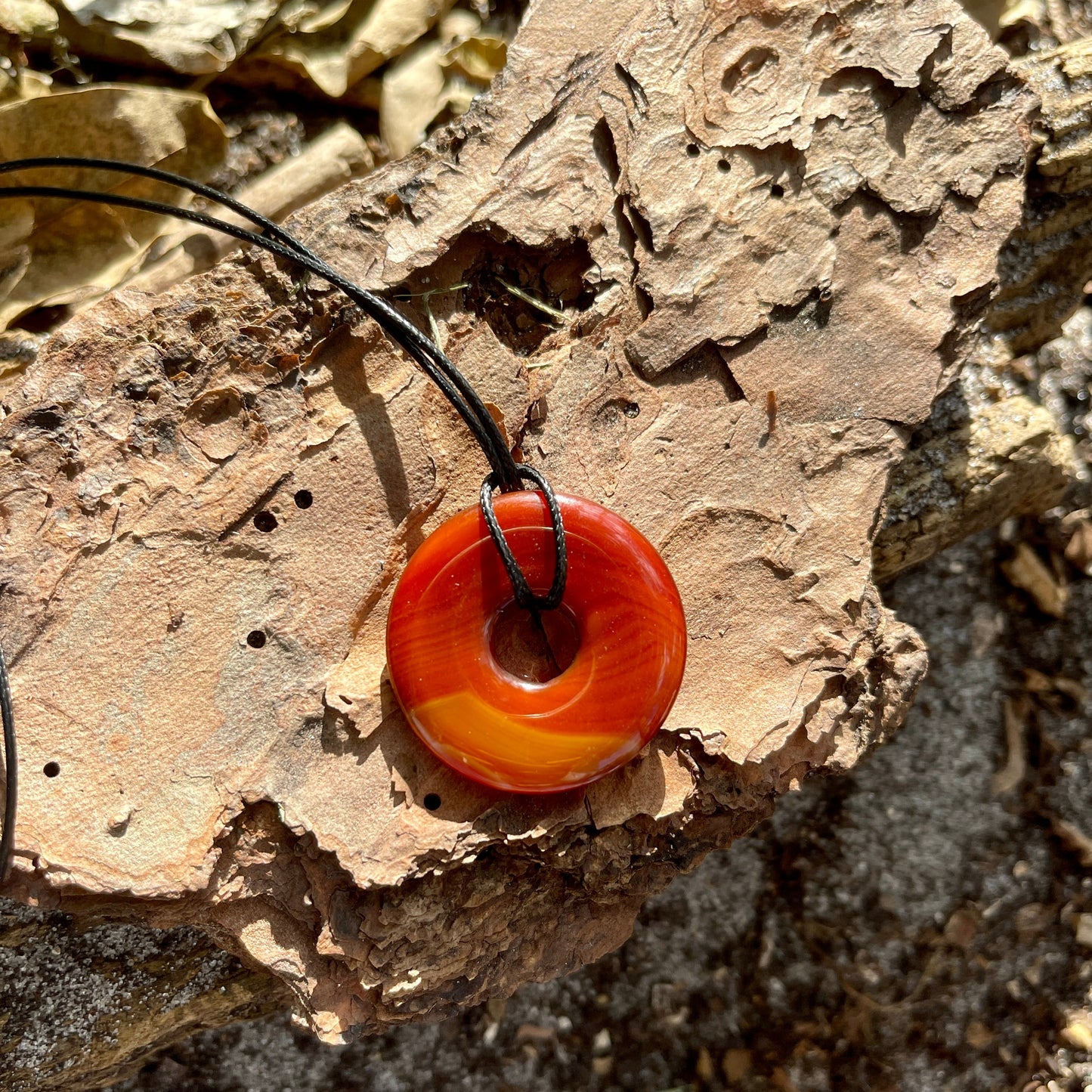 orange pendant necklace 