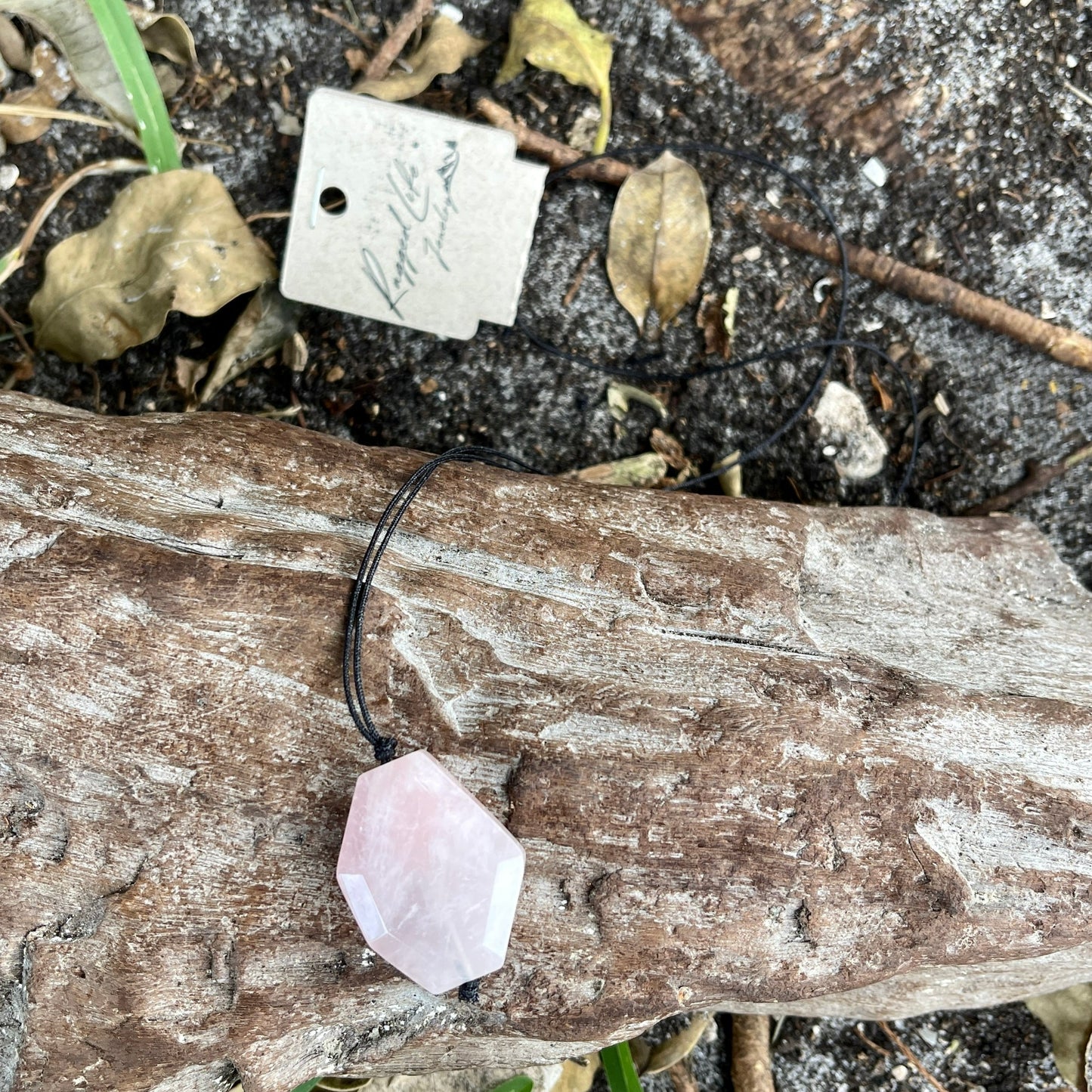 pink stone necklace