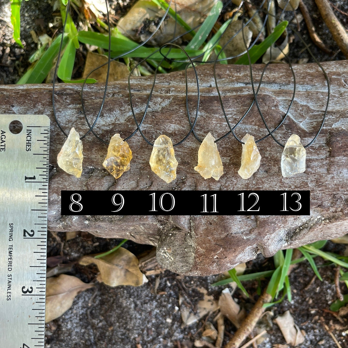 "Crystalized Devotion" Raw Lemon Citrine Small Pendant Necklace