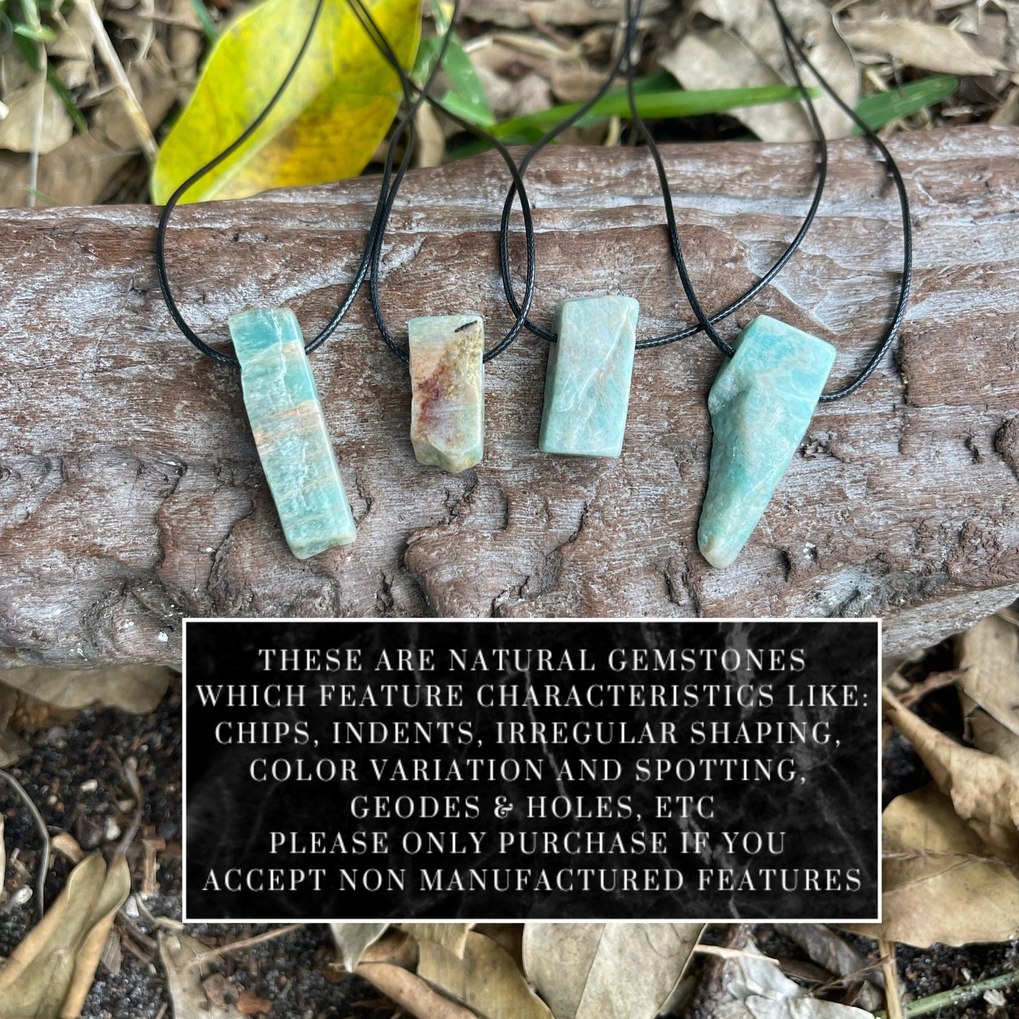 "Aqueous Transitions" Peruvian Amazonite Cotton Necklace