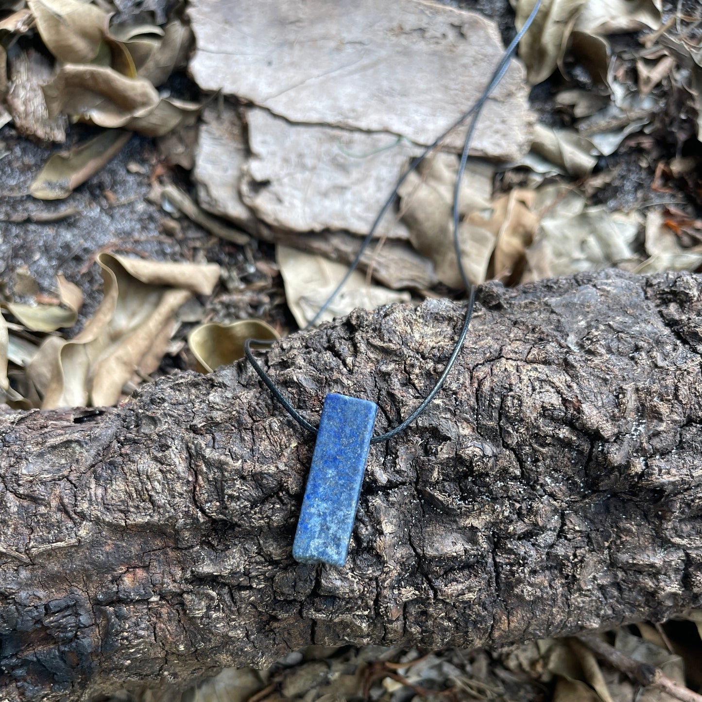 "Assyrian Decent" Royal Lapis Lazuli Slab Necklace