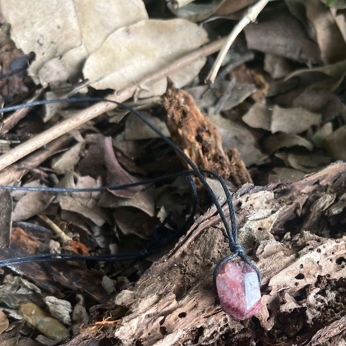 strawberry quartz necklace