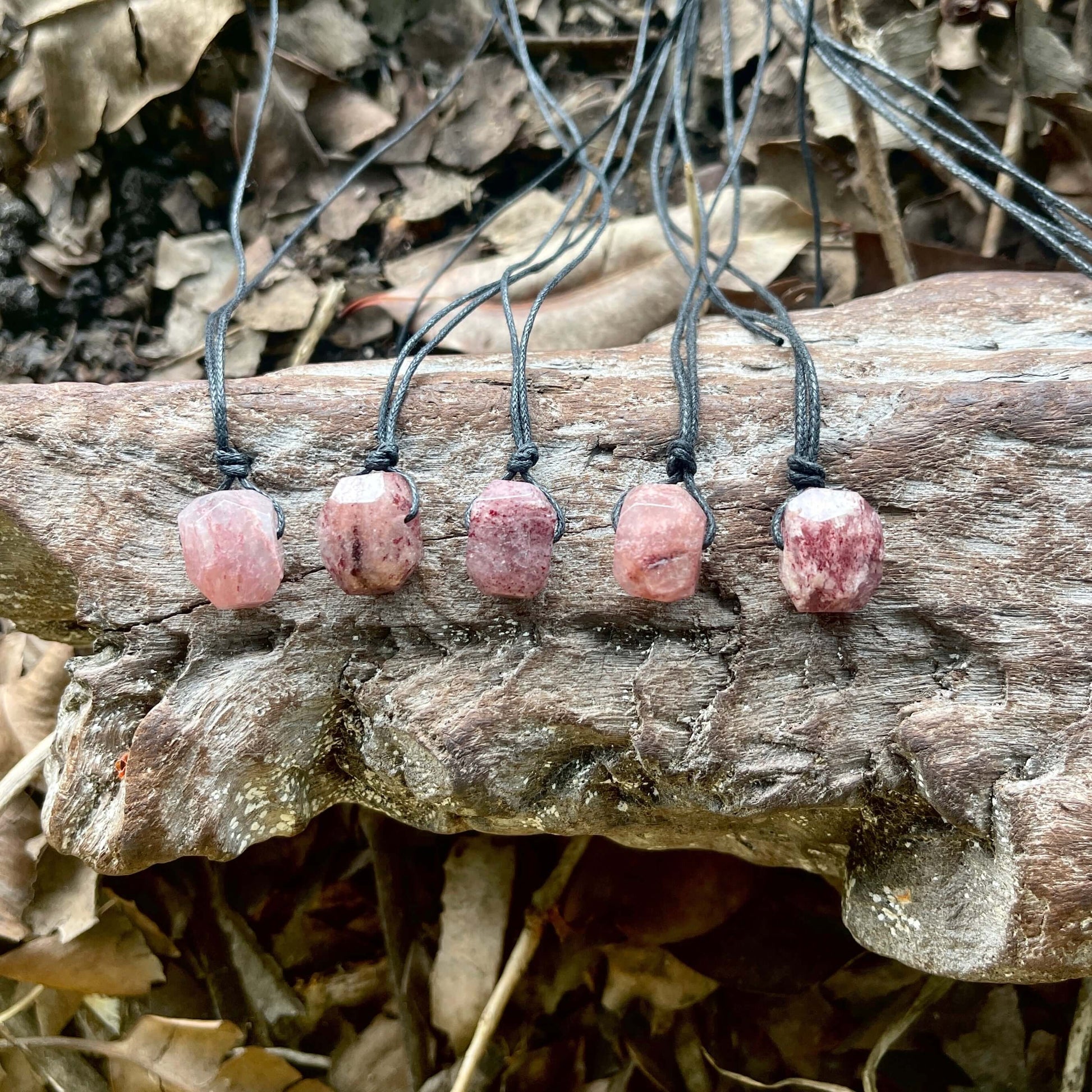 strawberry quartz necklace