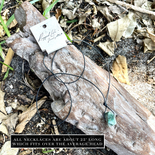 "Terraform" Tree Agate Nugget Crystal Necklace